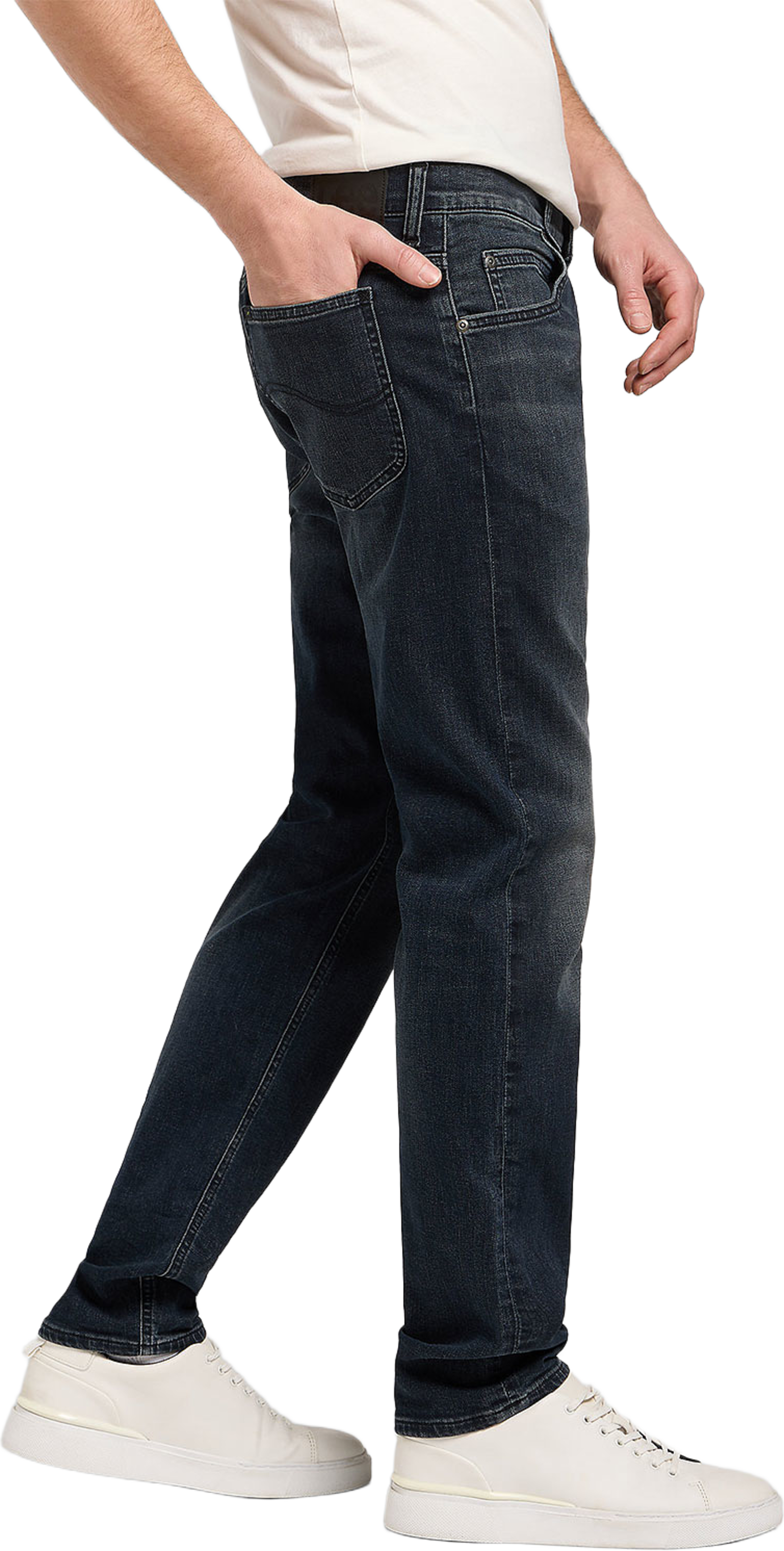Daren Zip Fly Jeans, från Lee, i färgen Blue Matter. Klicka för att öppna bilden i stort format
