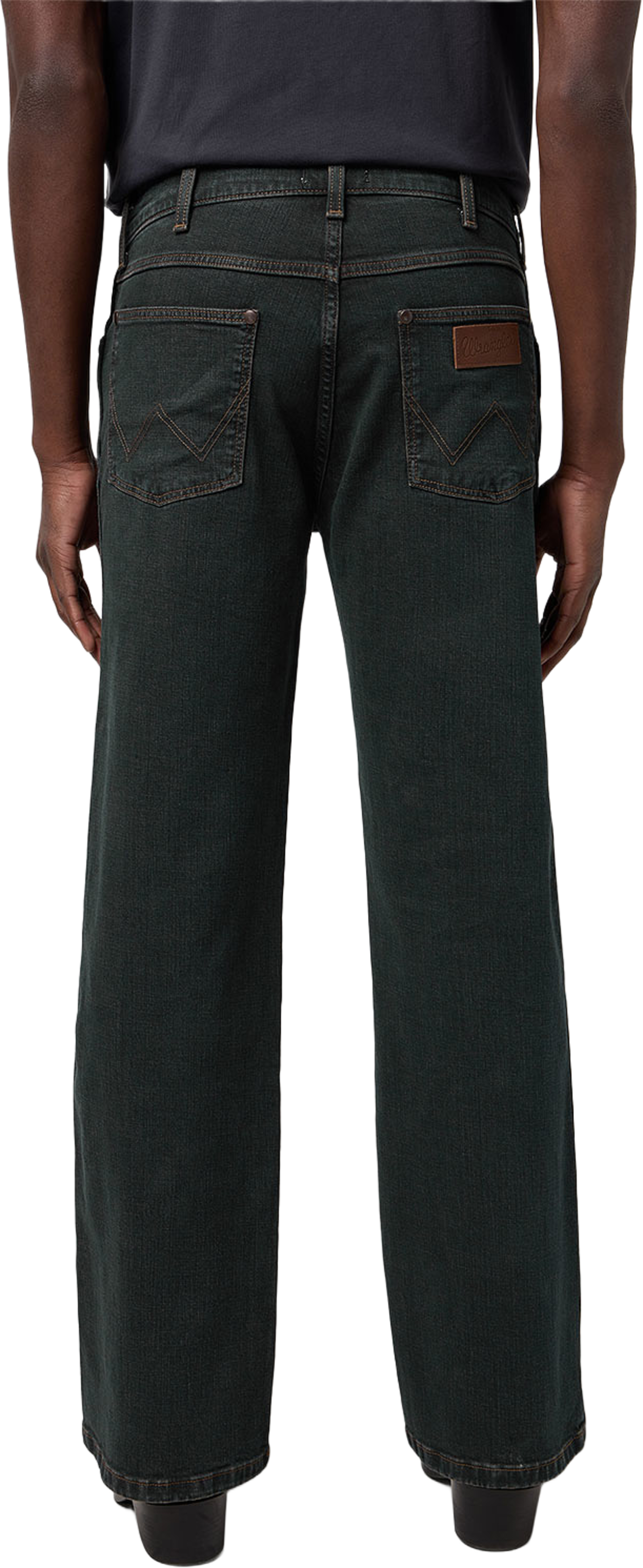 Loose Boot Jeans, från Wrangler, i färgen Nightfall. Klicka för att öppna bilden i stort format