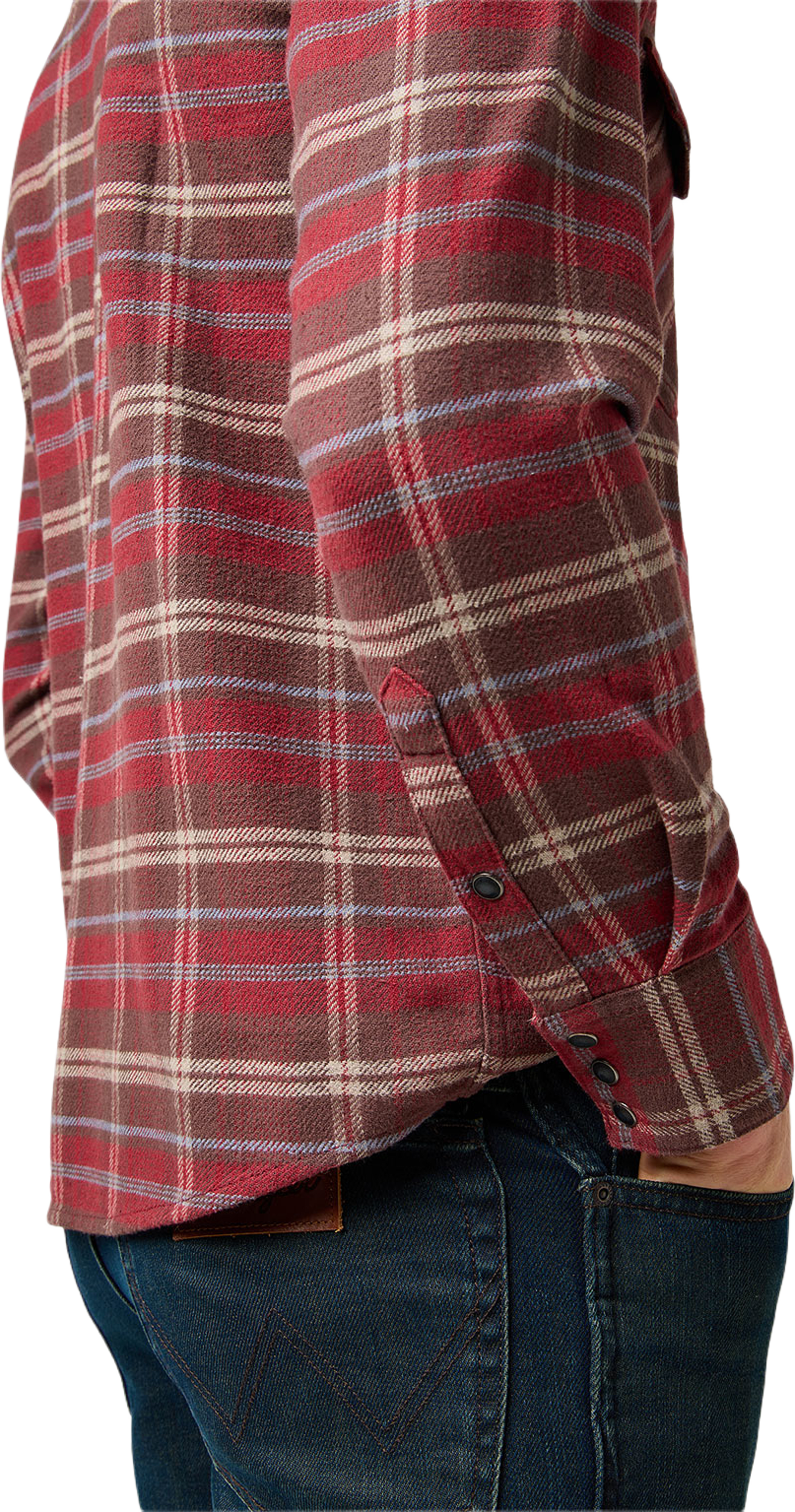 Western Shirt, från Wrangler, i färgen Ruby Wine. Klicka för att öppna bilden i stort format