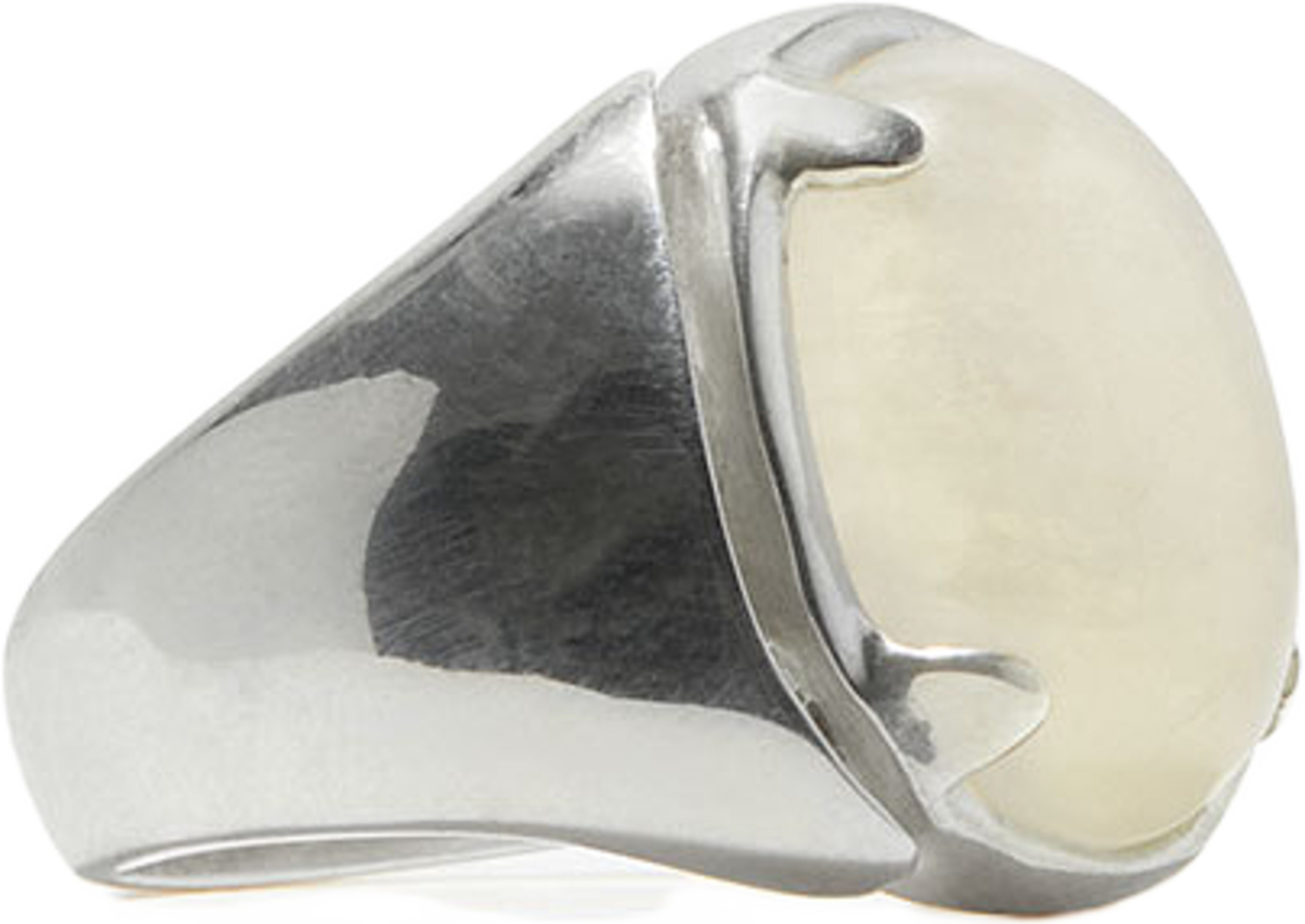 Molded Moonstone Signet Ring
