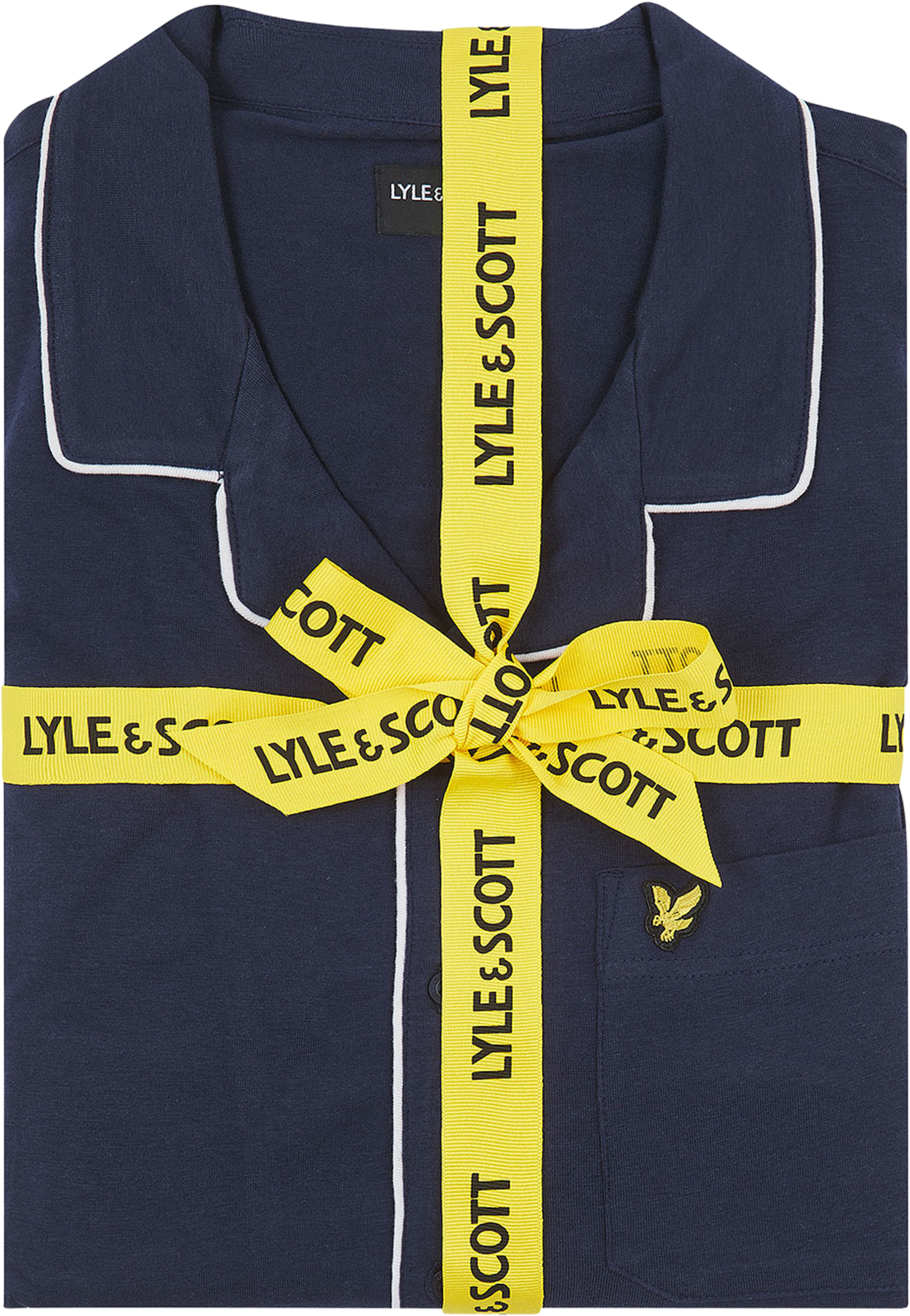 Bellingham Pyjamas set, från Lyle & Scott, i färgen Peacoat. Klicka för att öppna bilden i stort format