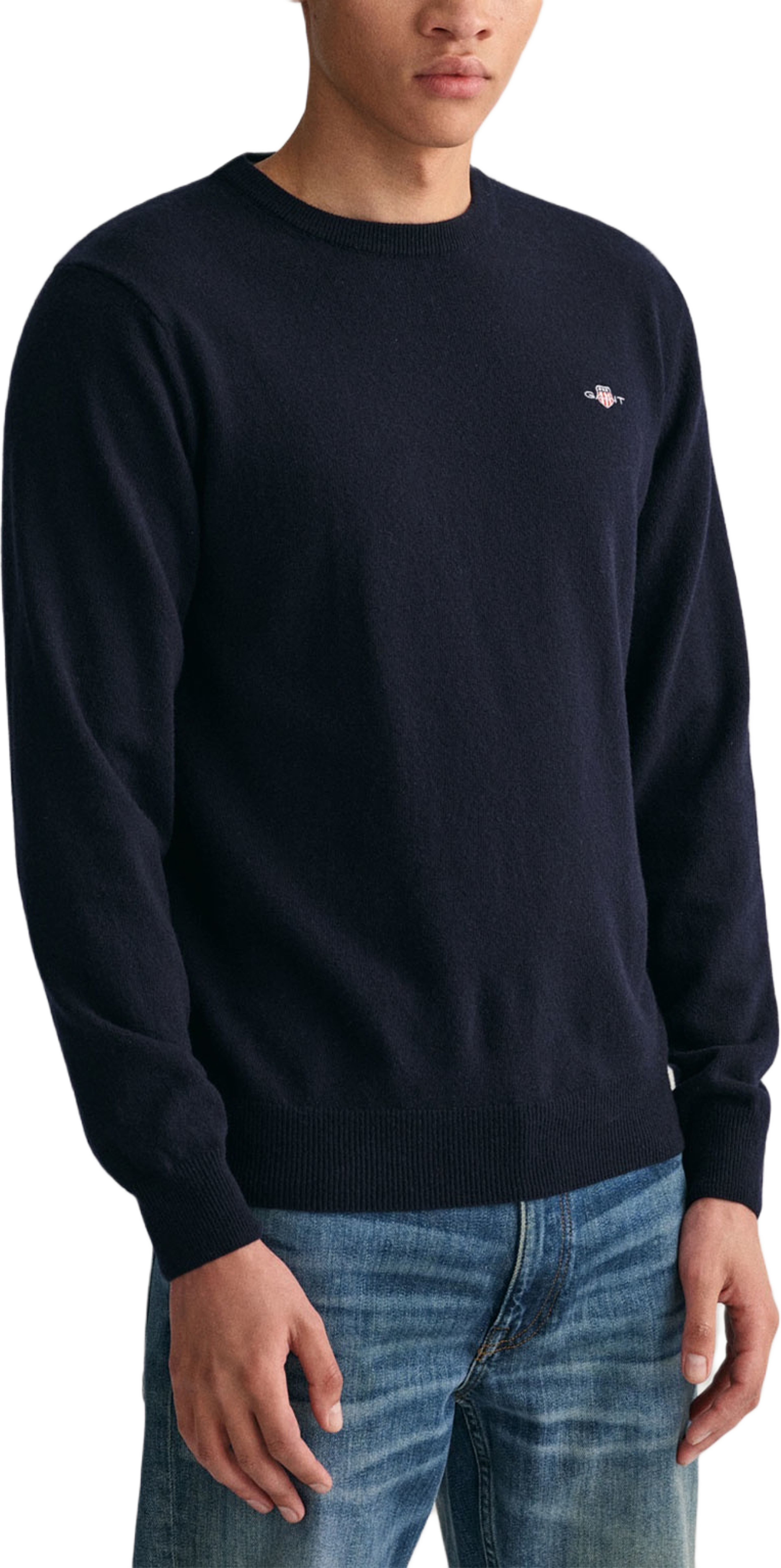 Superfine Lambswool Crew Neck Sweater