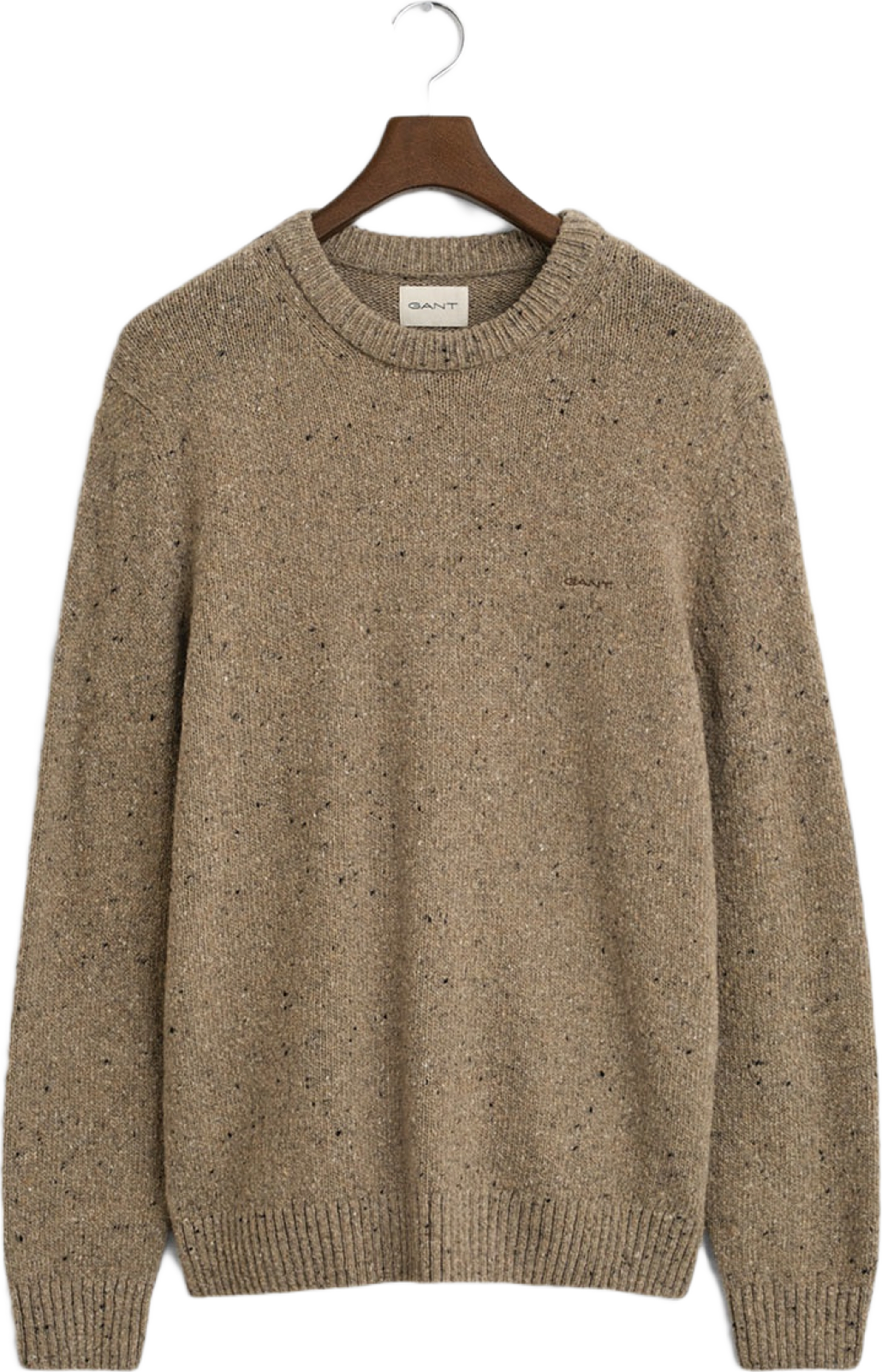 Wool Blend Neps C-Neck