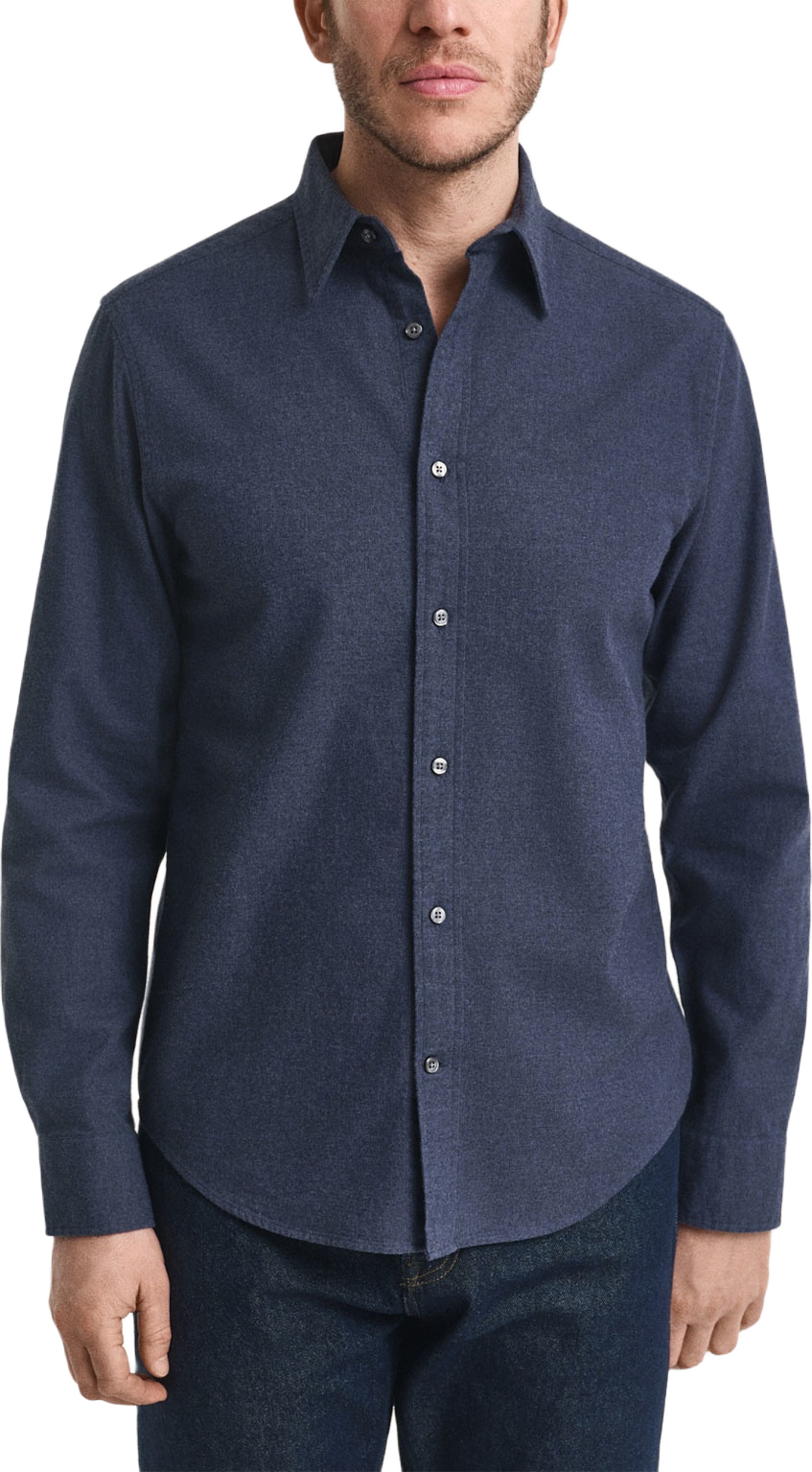 Reg Flannel Melange Shirt