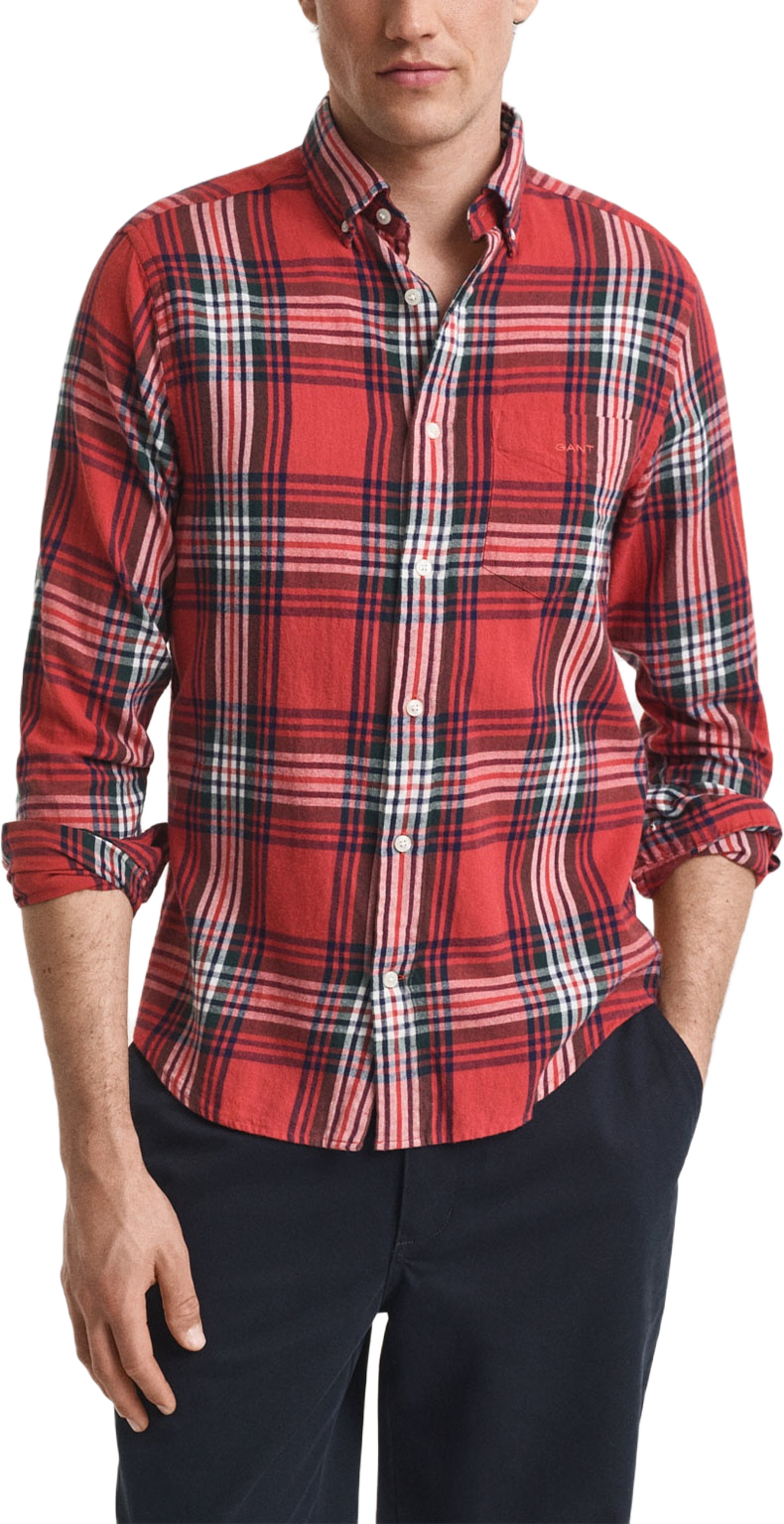 Reg Windblown Flannel Check Shirt
