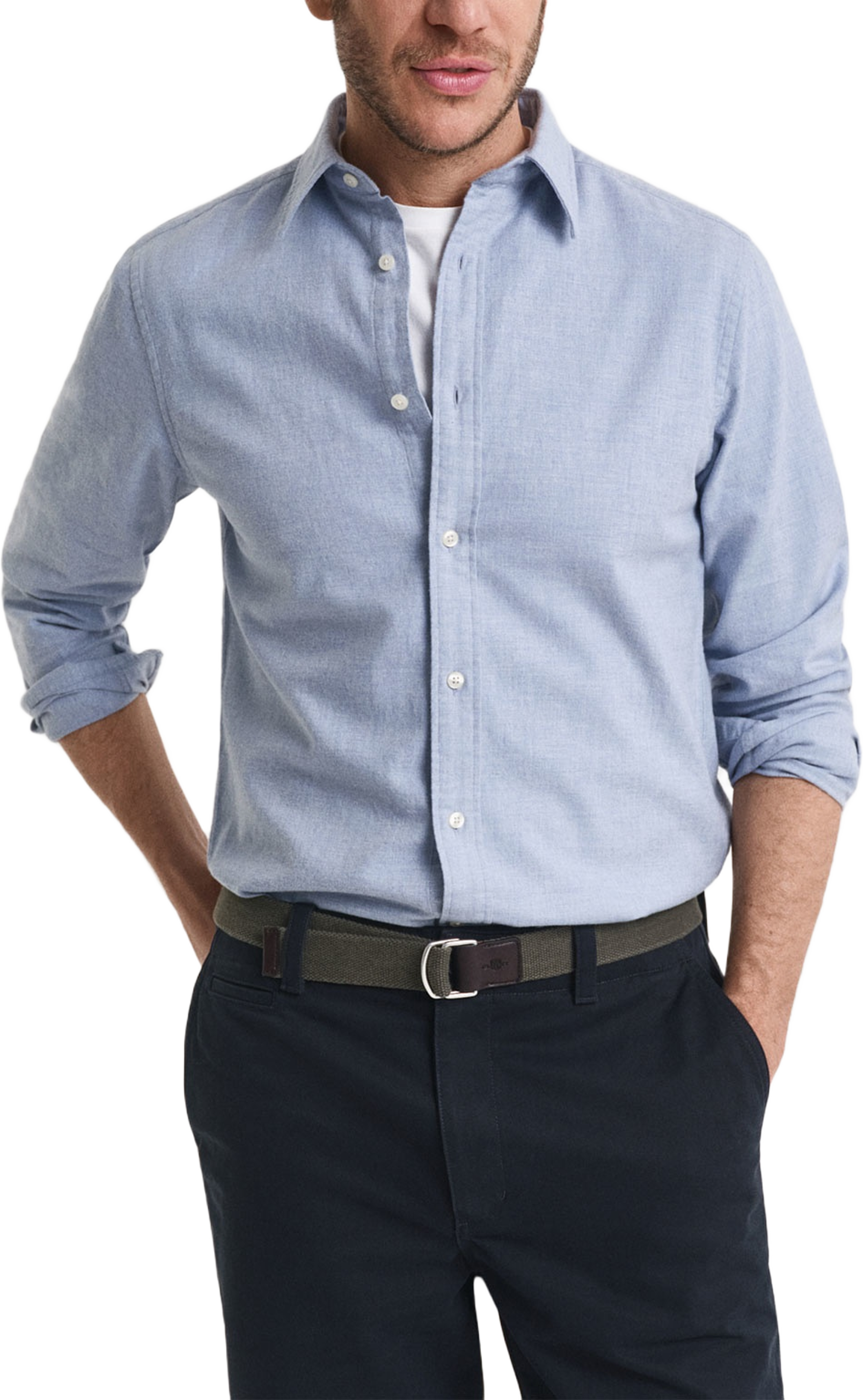 Reg Flannel Melange Shirt