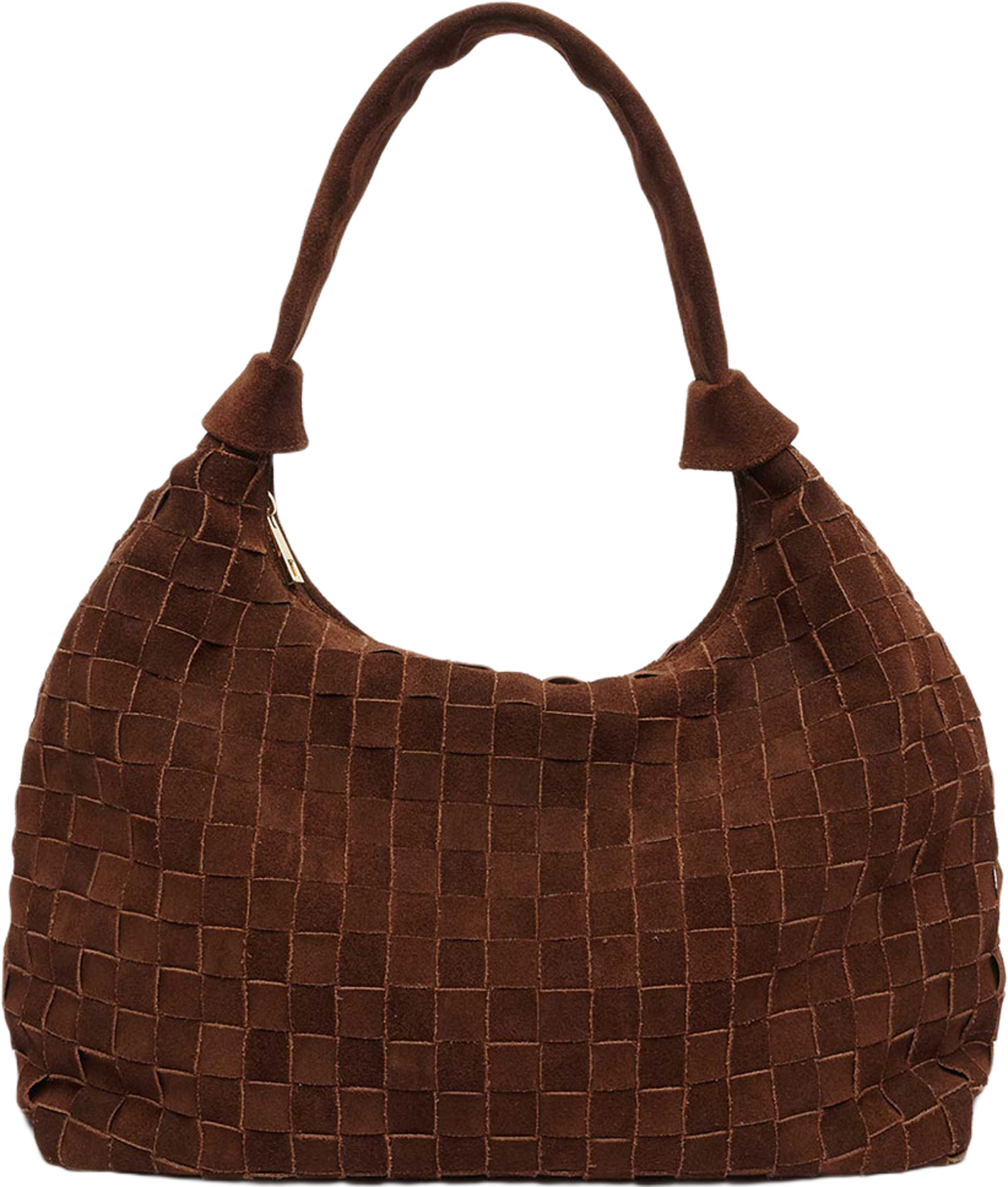 Big Dandy Braided Suede Dark Brown w. Gold