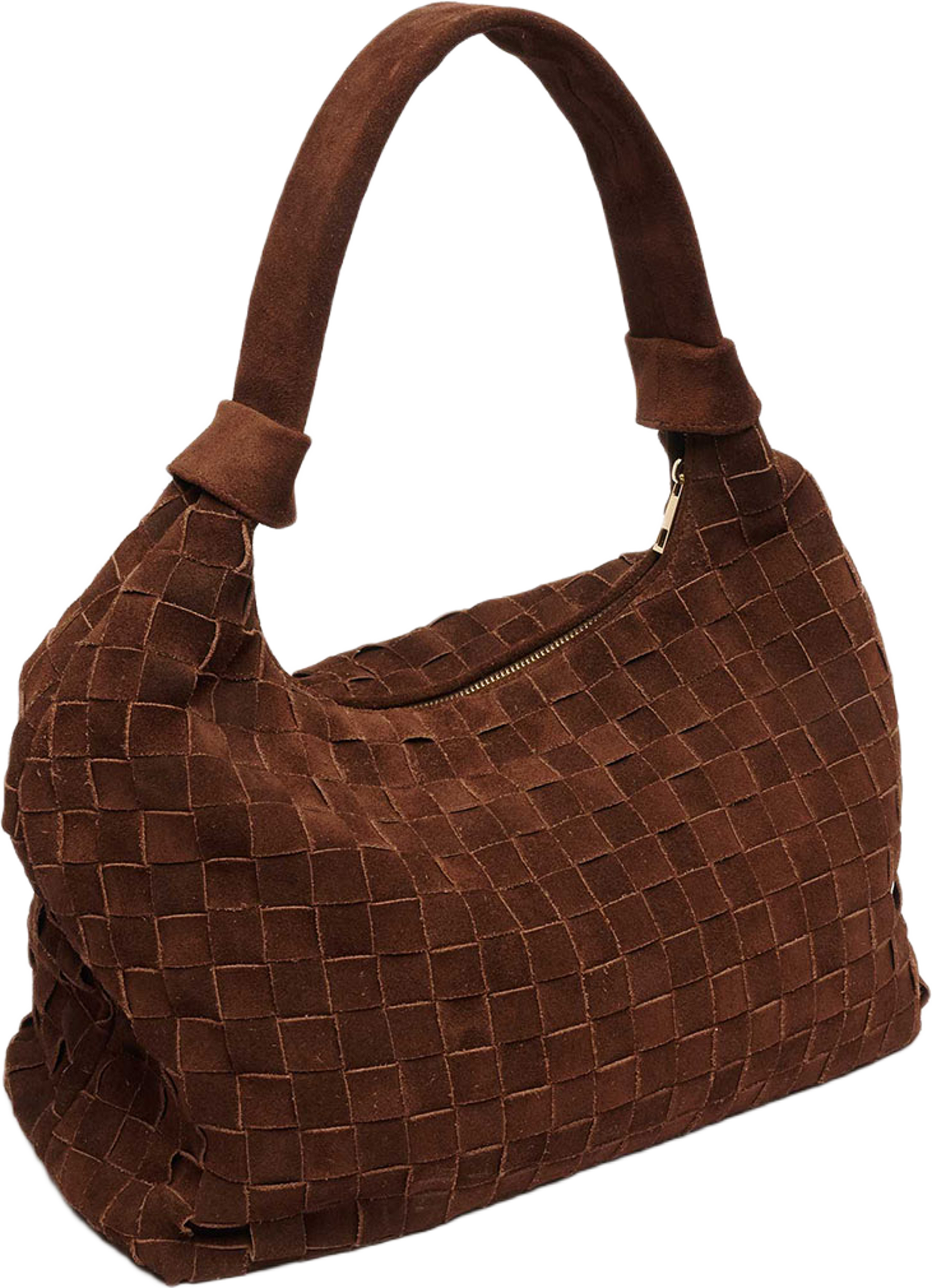 Big Dandy Braided Suede Dark Brown w. Gold