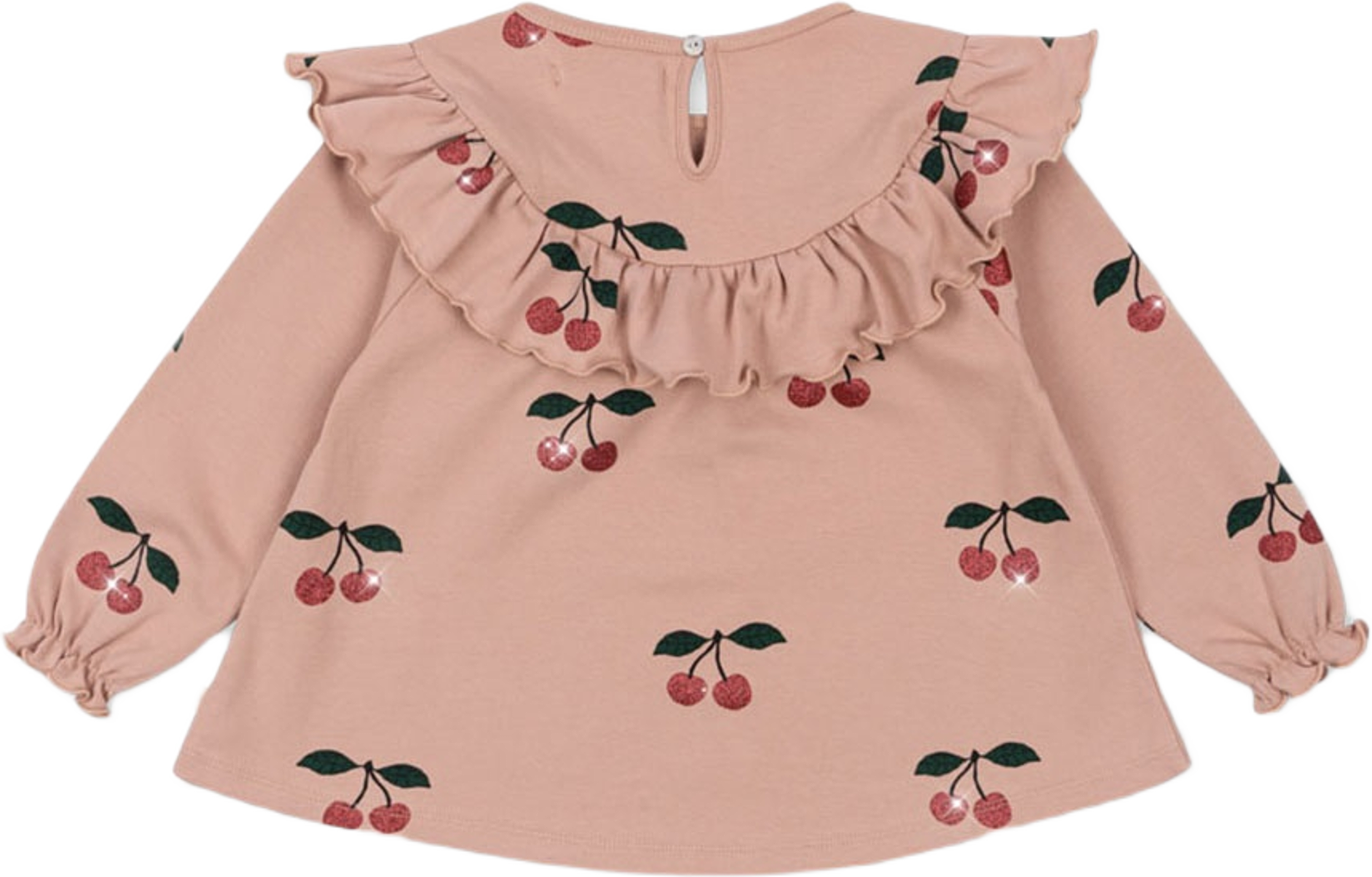 MALLI GLITTER BLOUSE GOTS, från Konges Sløjd, i färgen Ma Grande Cerise Glitter Mellow.