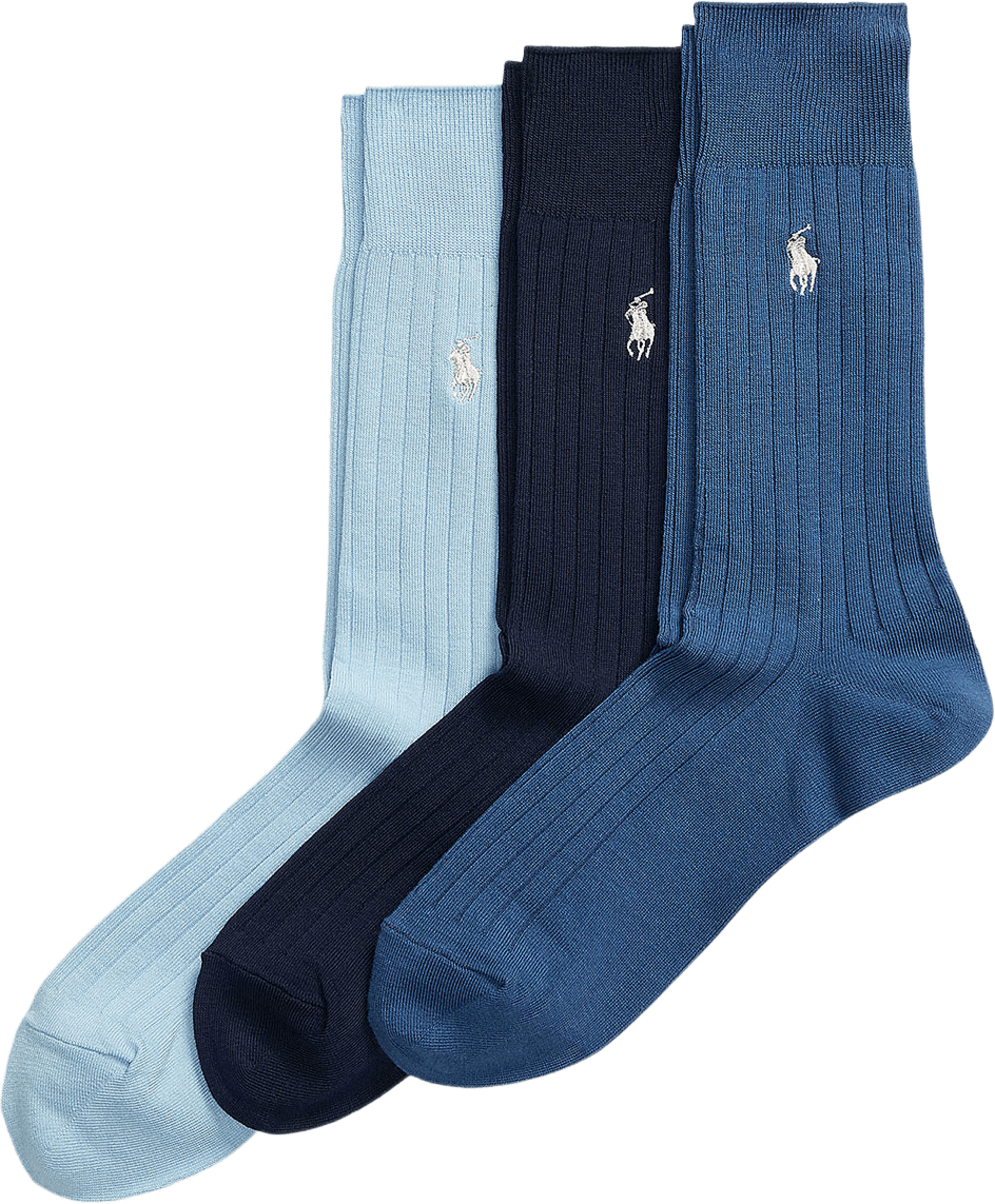 Ribbed Cotton-Blend Trouser Sock 3-Pack
