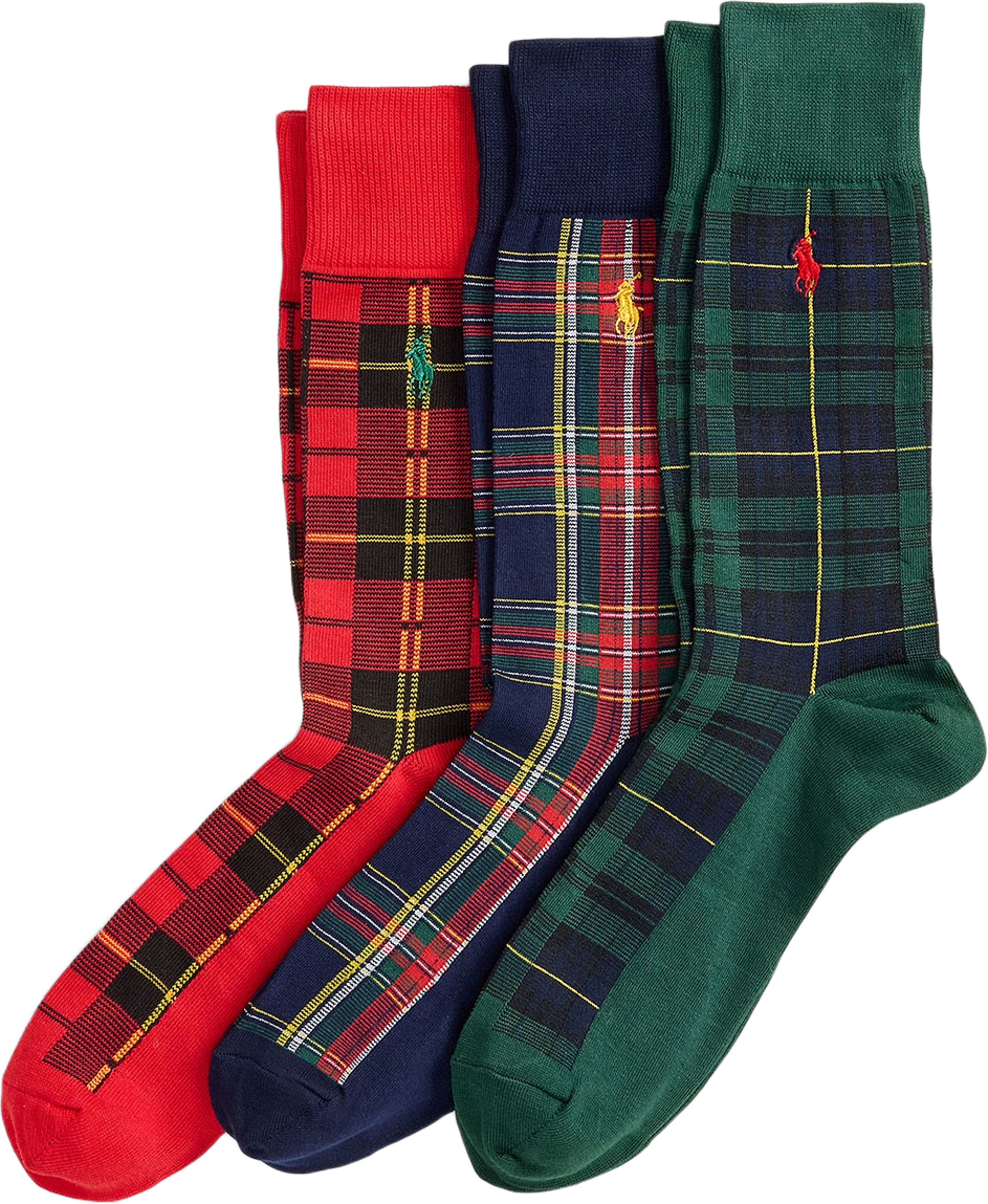 Plaid Trouser 3-Sock Gift Set