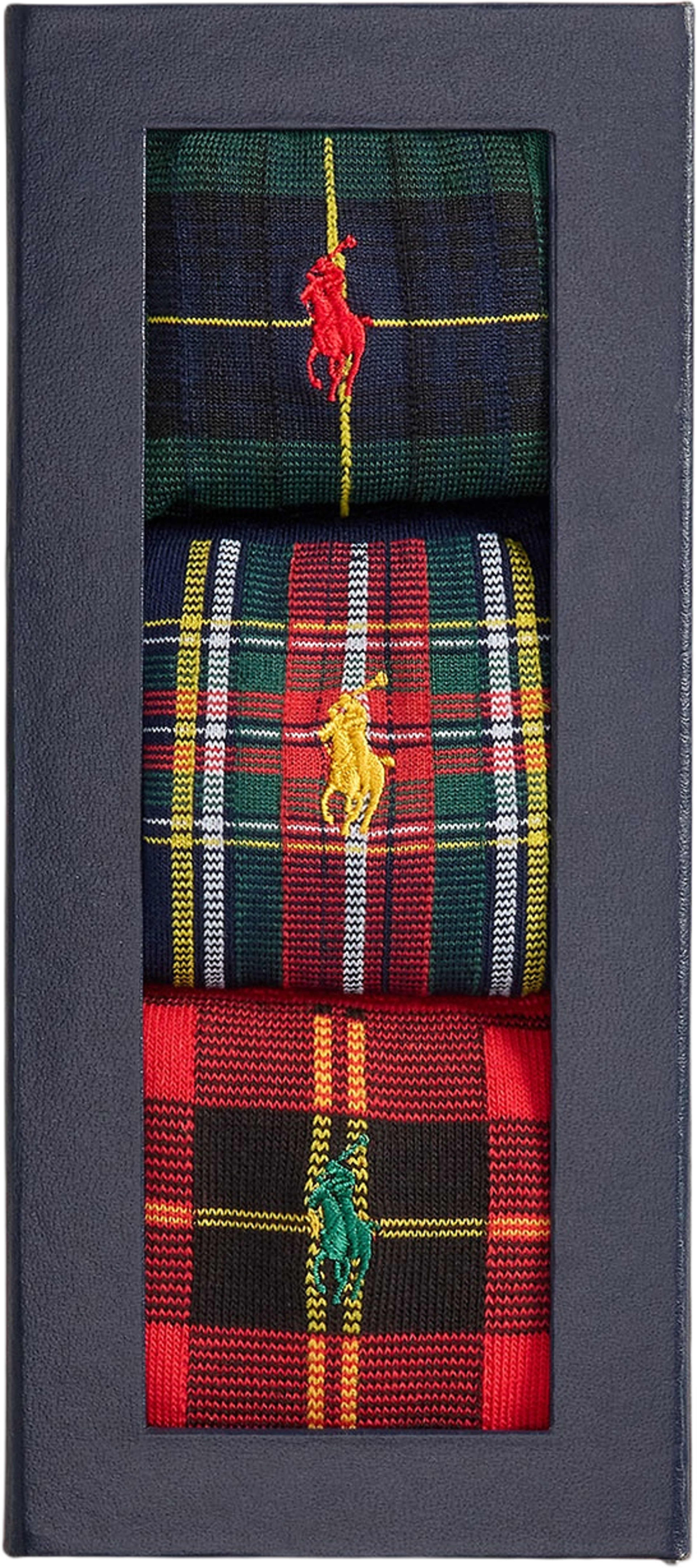 Plaid Trouser 3-Sock Gift Set