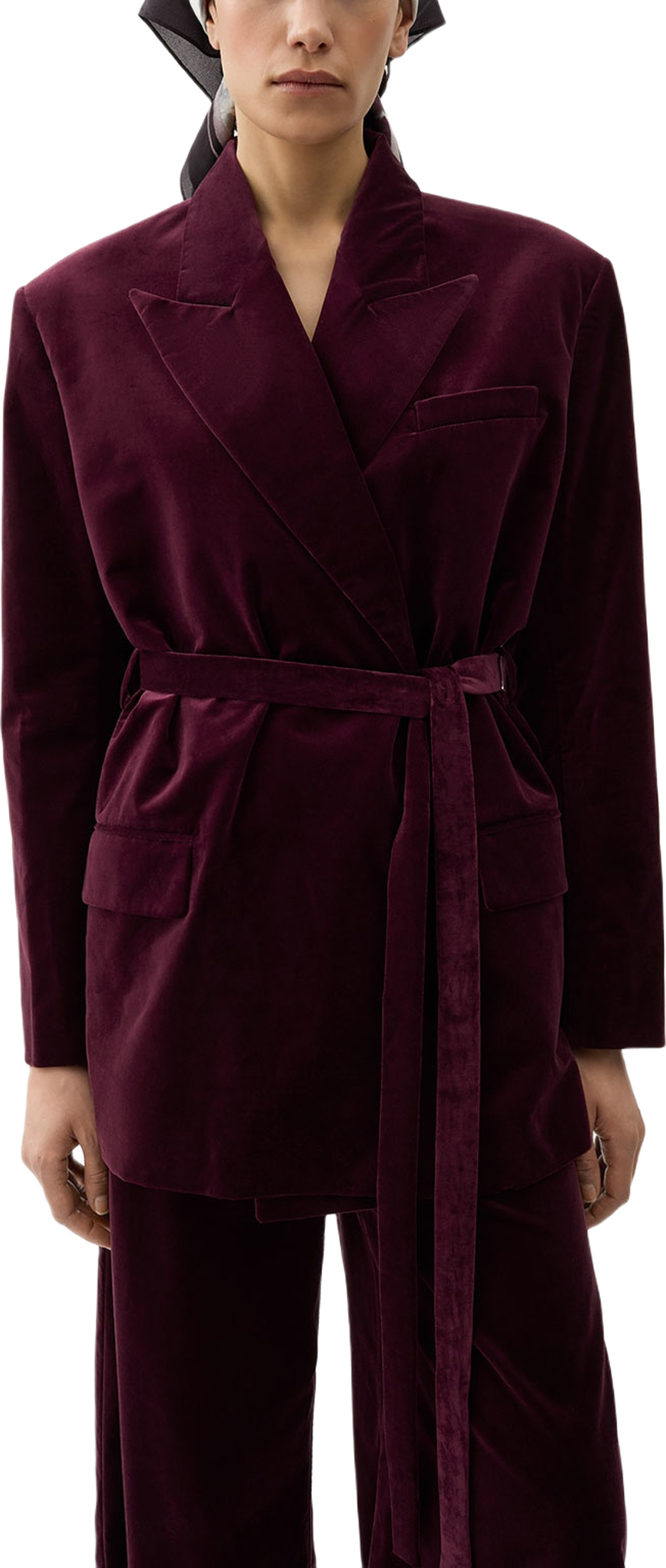 Stand Velvet Blazer