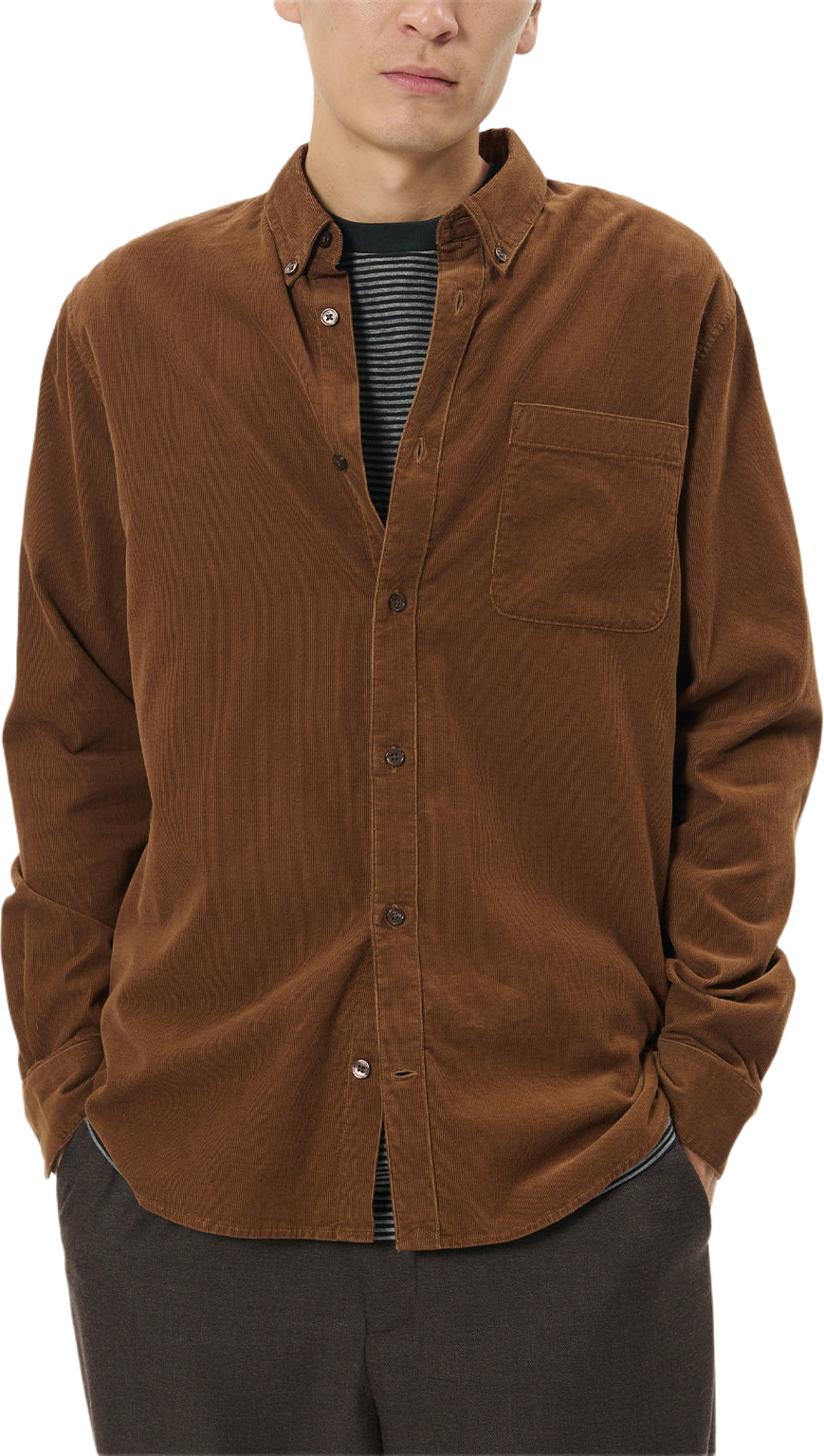 Trostol Bd Shirt, från Matinique, i färgen Emperador. Klicka för att öppna bilden i stort format