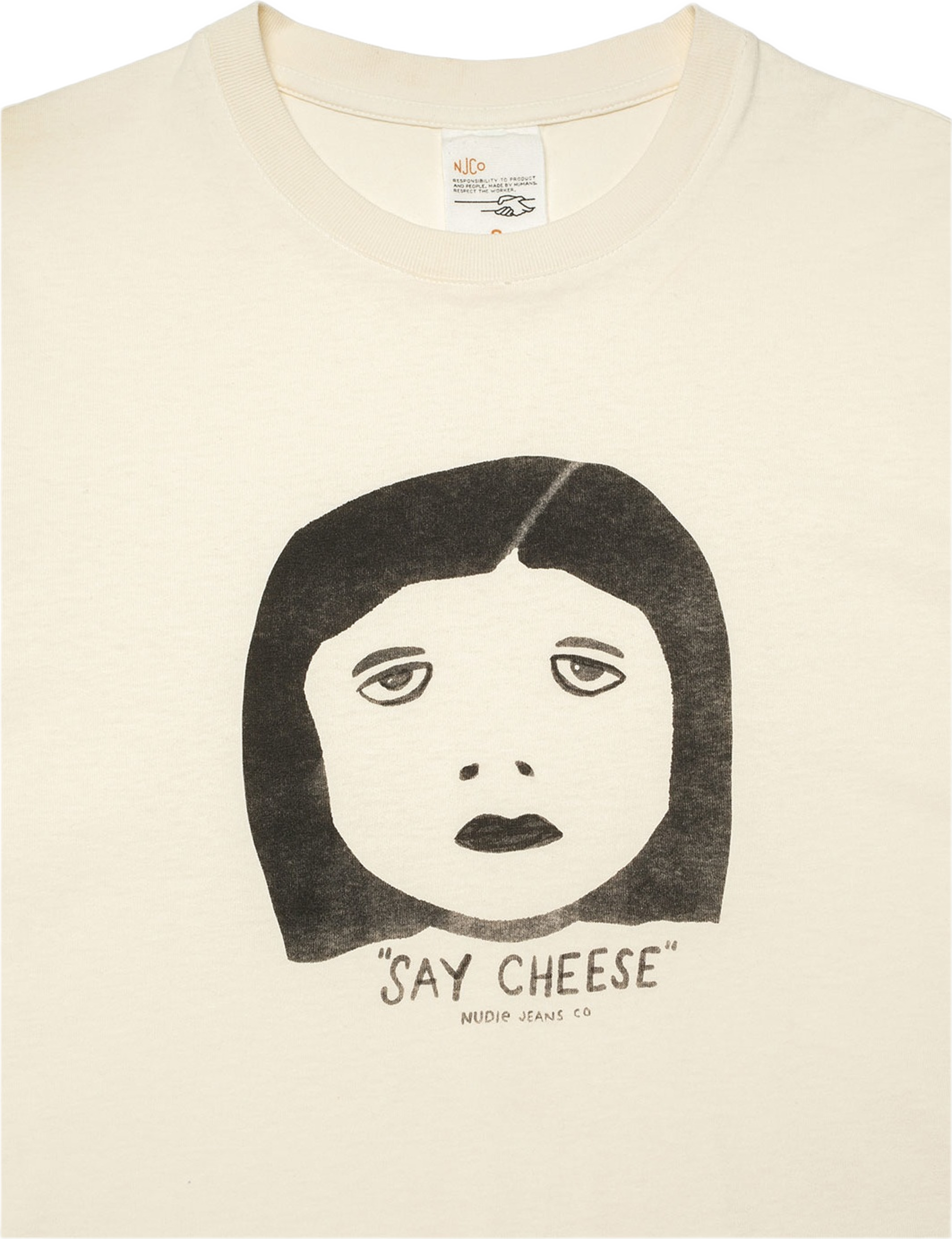 Joni Say Cheese T-Shirt Ecru