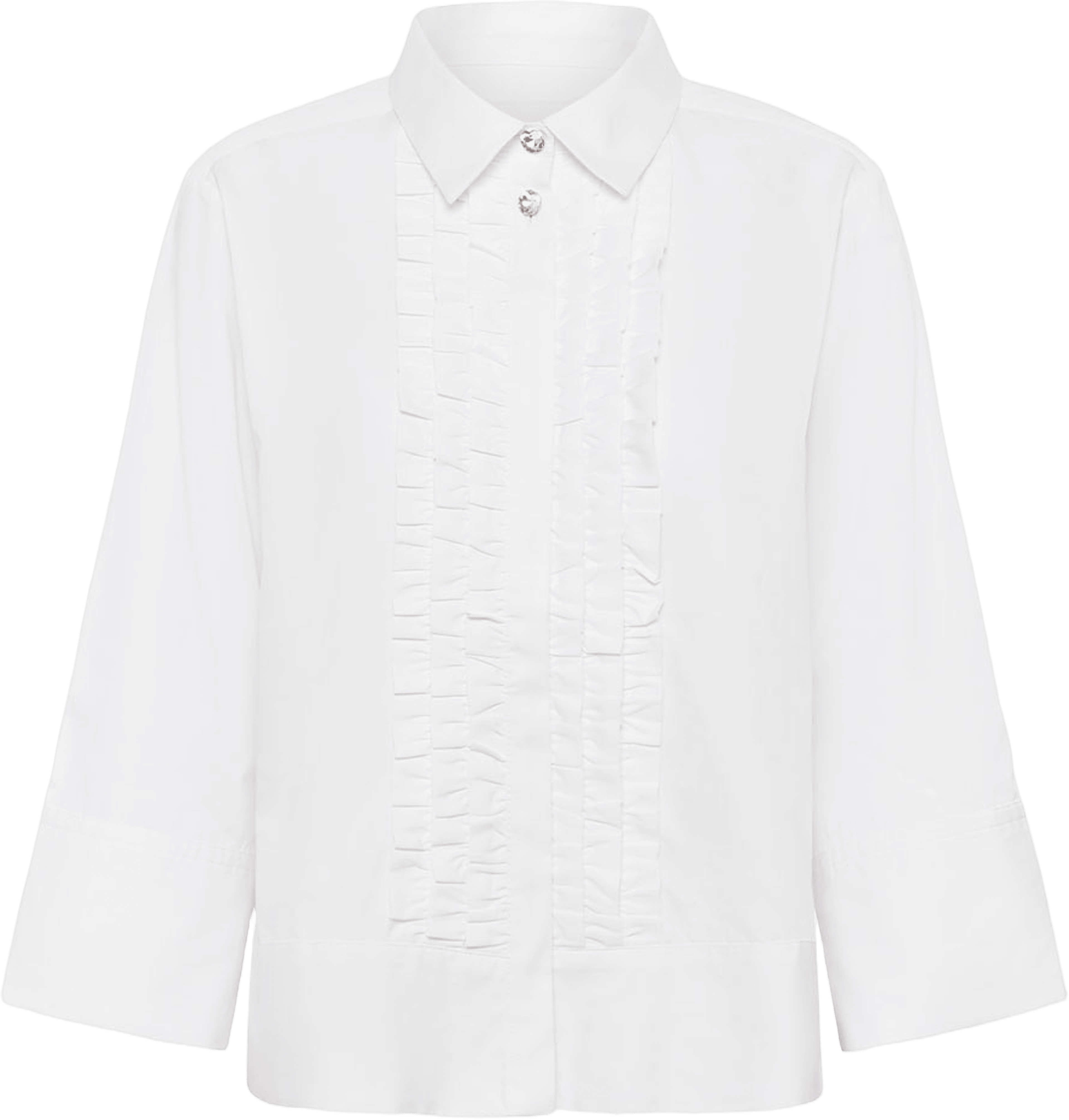 Vinny PW SH Shirt, från Part Two, i färgen Bright White. Klicka för att öppna bilden i stort format