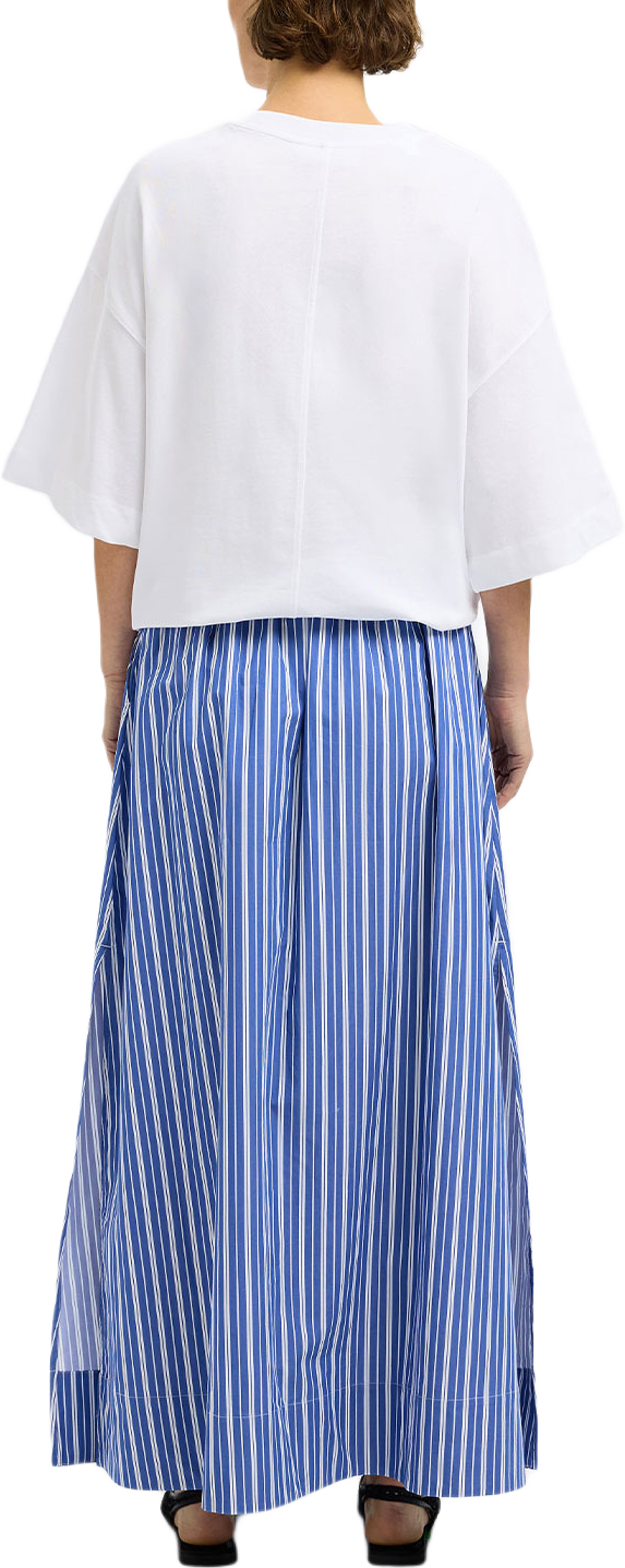 SLFFIA Highwaist Striped Ankle Skirt