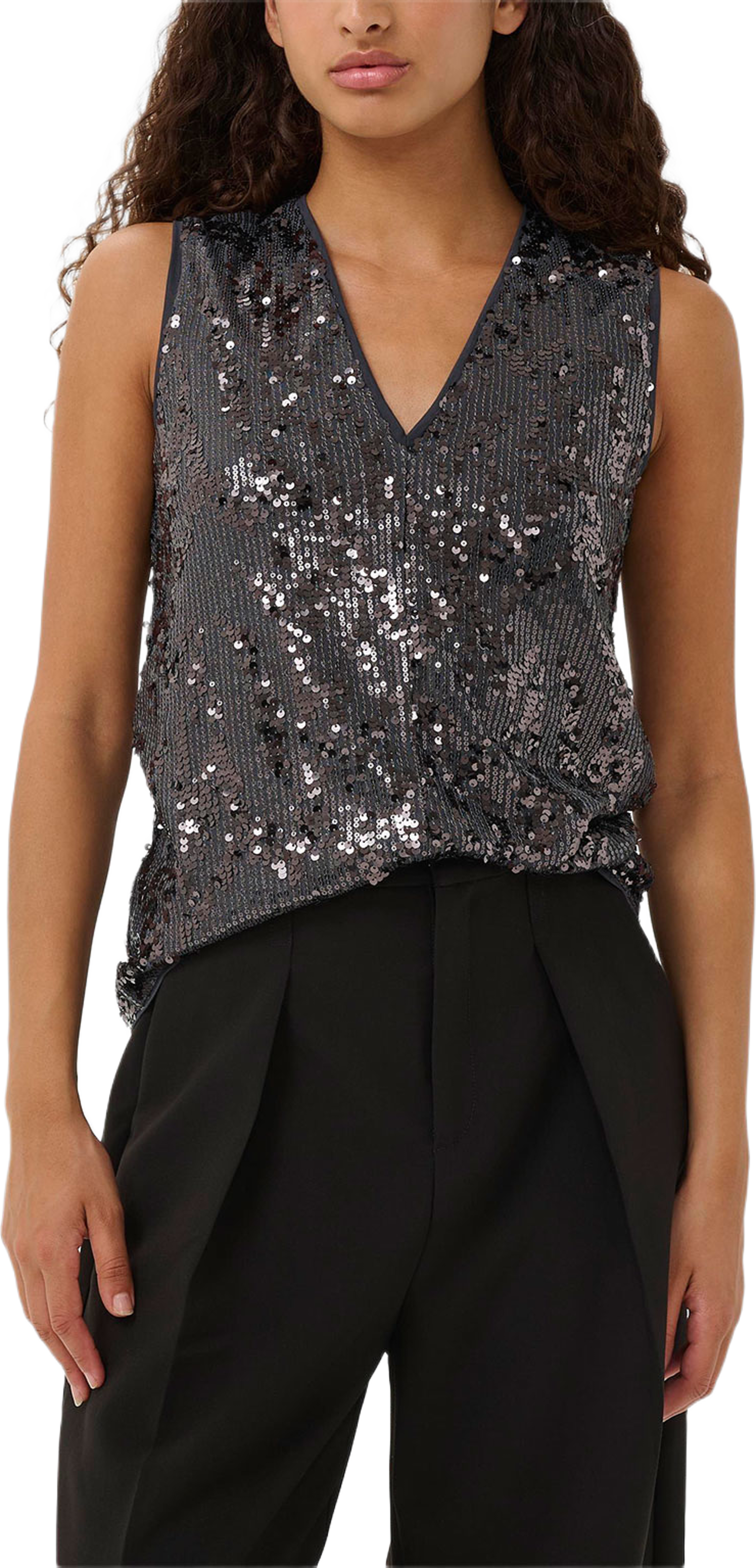 Kimba Top, från Inwear, i färgen Silver. Klicka för att öppna bilden i stort format