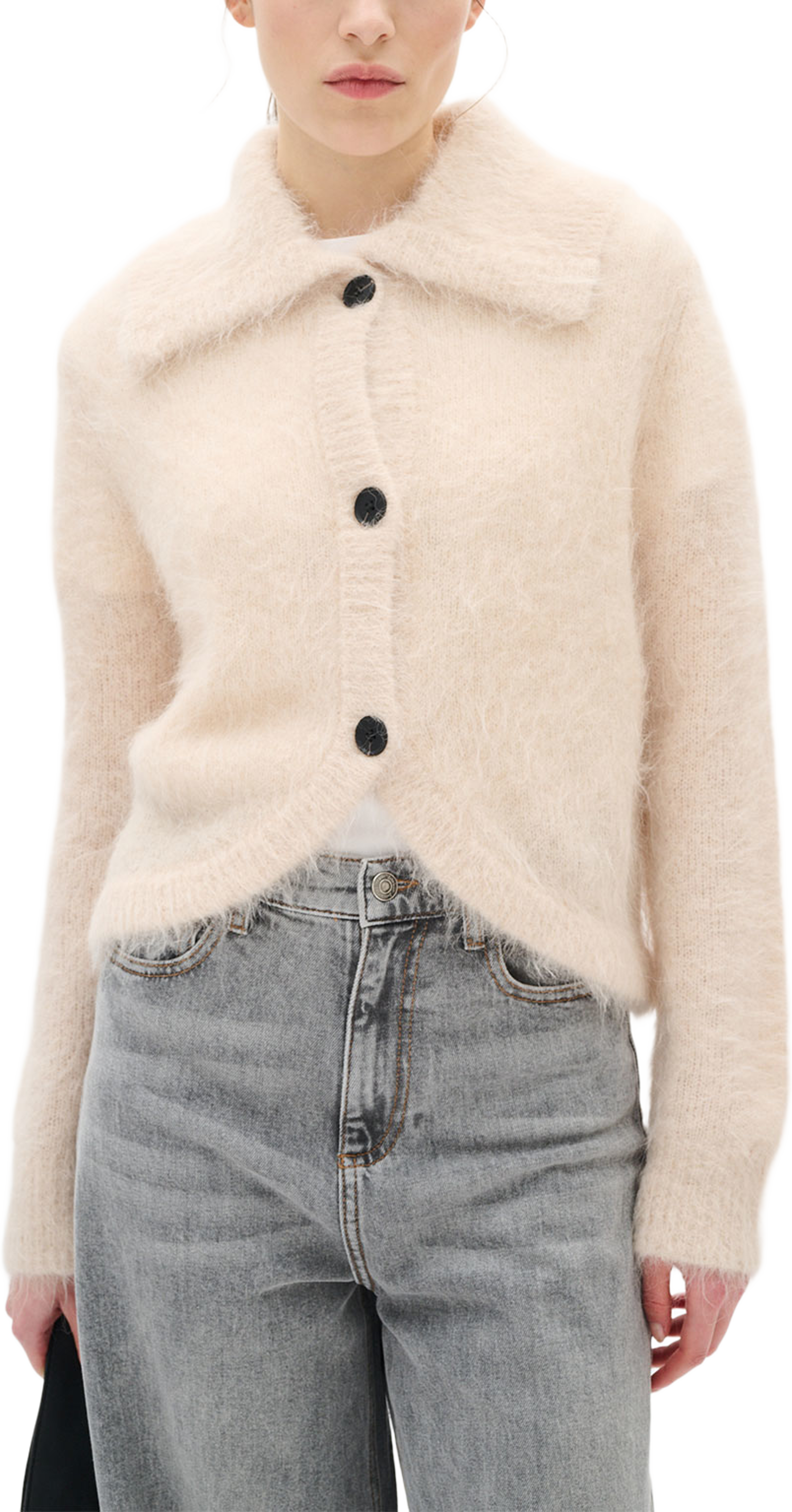 Tello Cardigan, från Inwear, i färgen Haze. Klicka för att öppna bilden i stort format