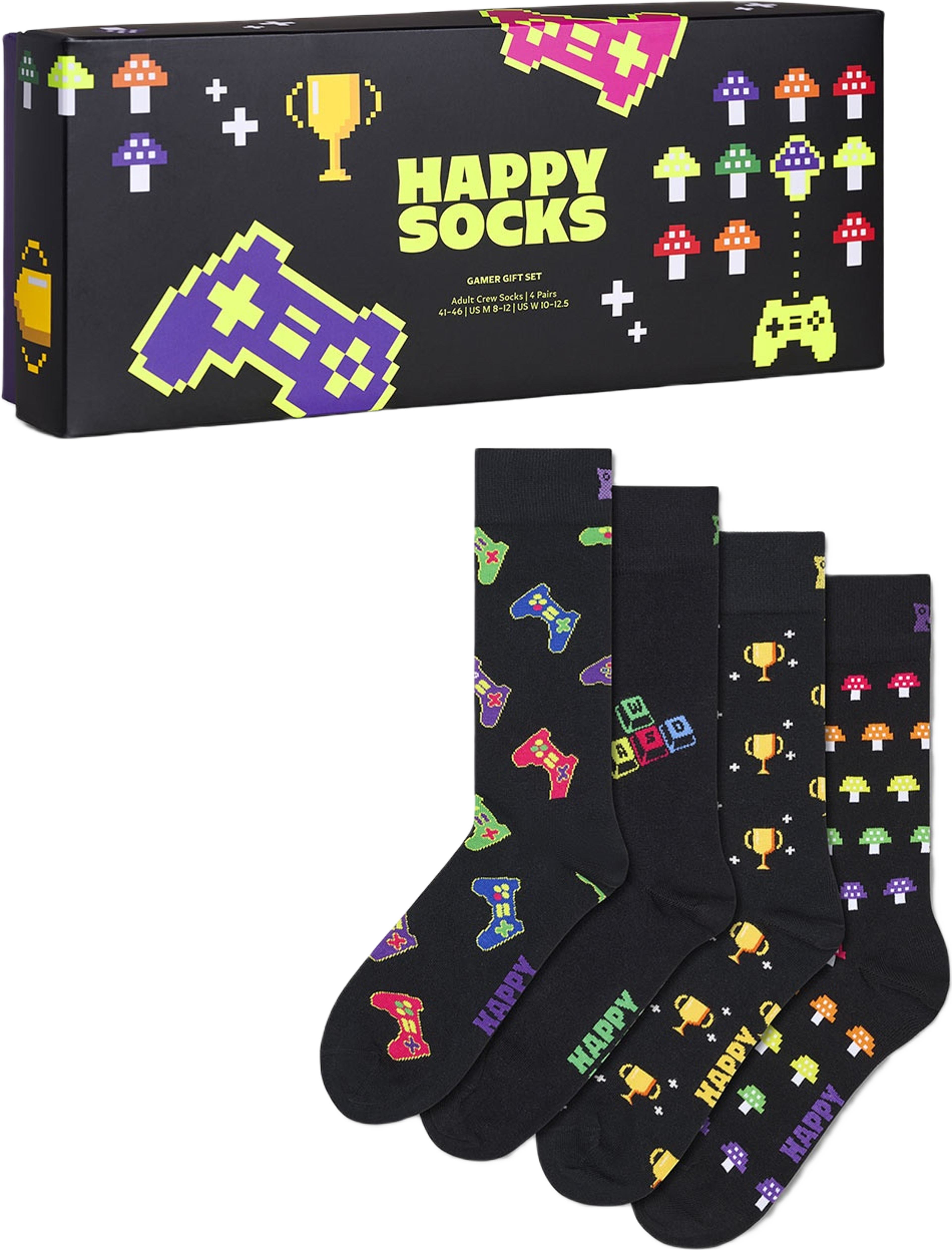 4-Pack Gamer Socks Gift Set