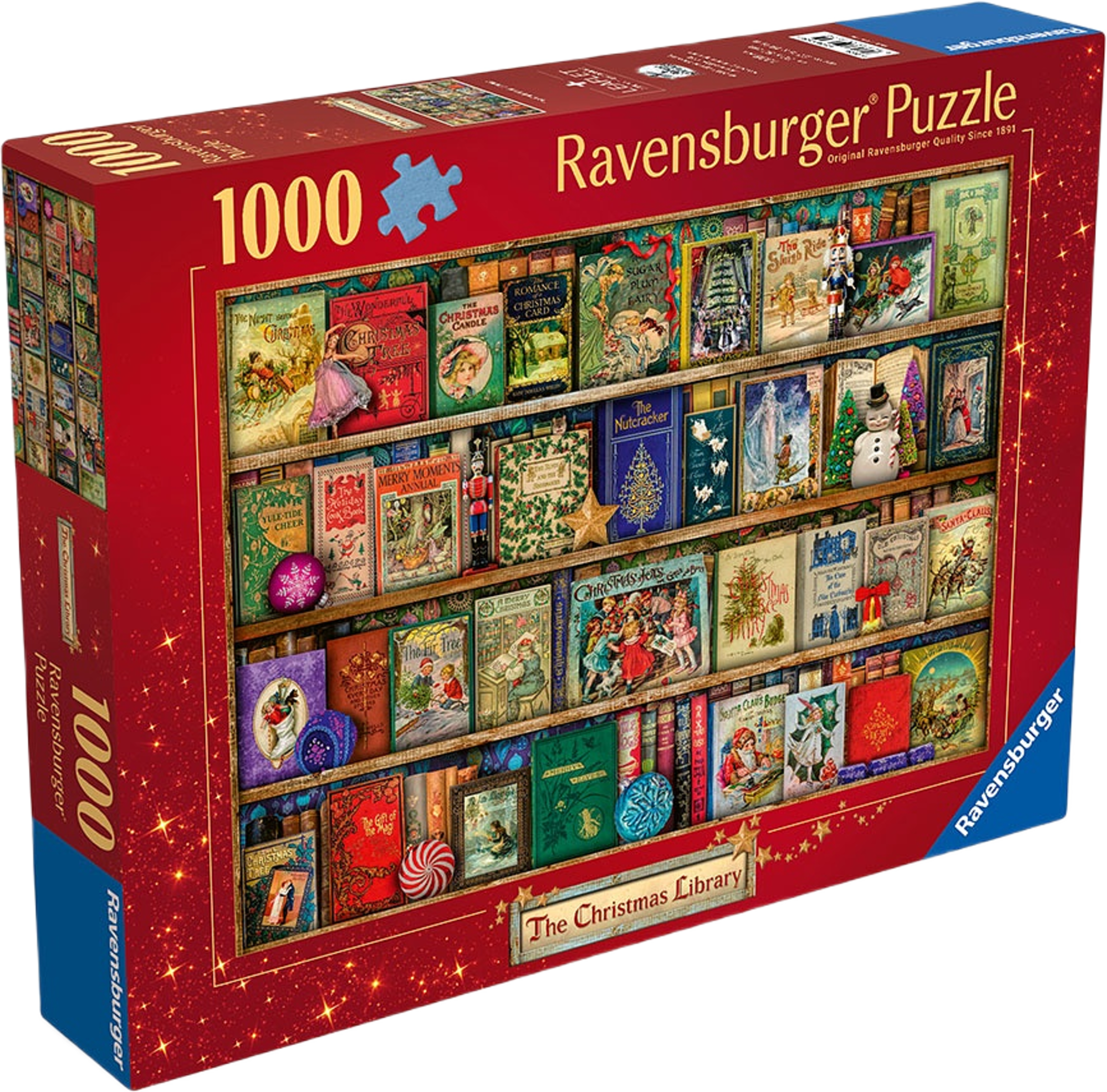 Pussel The Christmas Library 1000 bitar, från RAVENSBURGER, i färgen Multicolor.