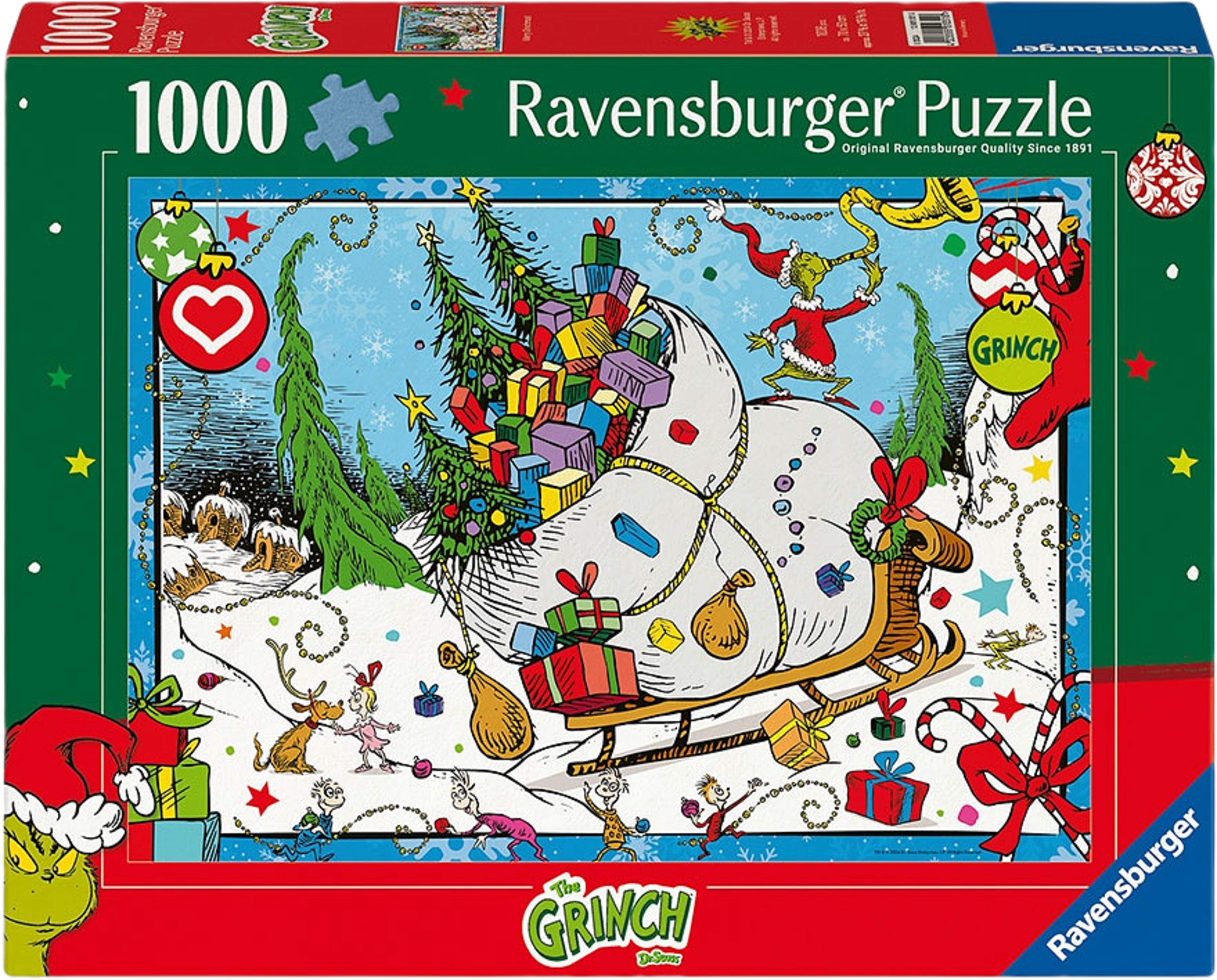 Pussel The Grinch 1000 bitar, från RAVENSBURGER, i färgen Multicolor.