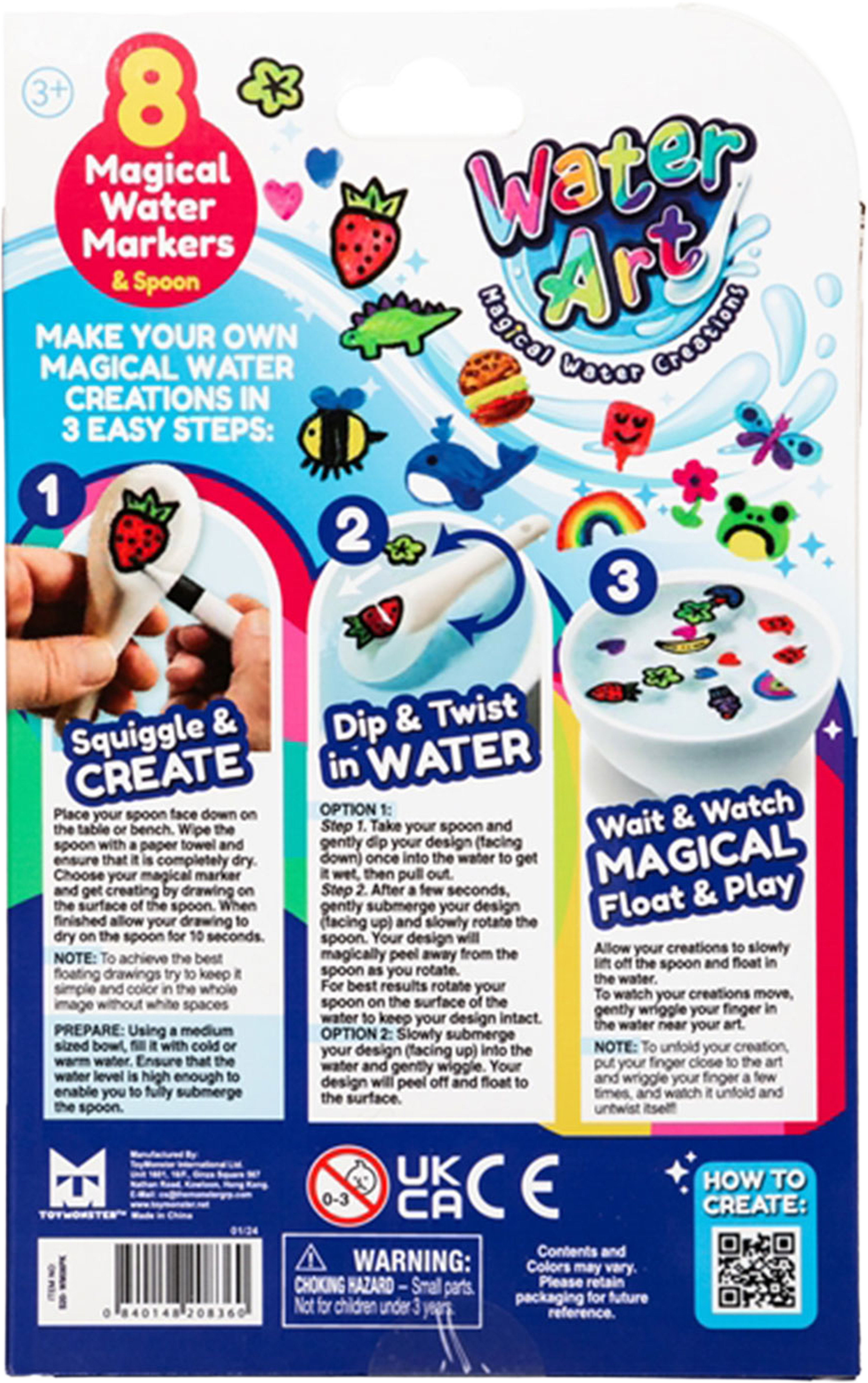 Water Art Vattenfiltpennor, 8-pack, från Water Art, i färgen Multicolor. Klicka för att öppna bilden i stort format