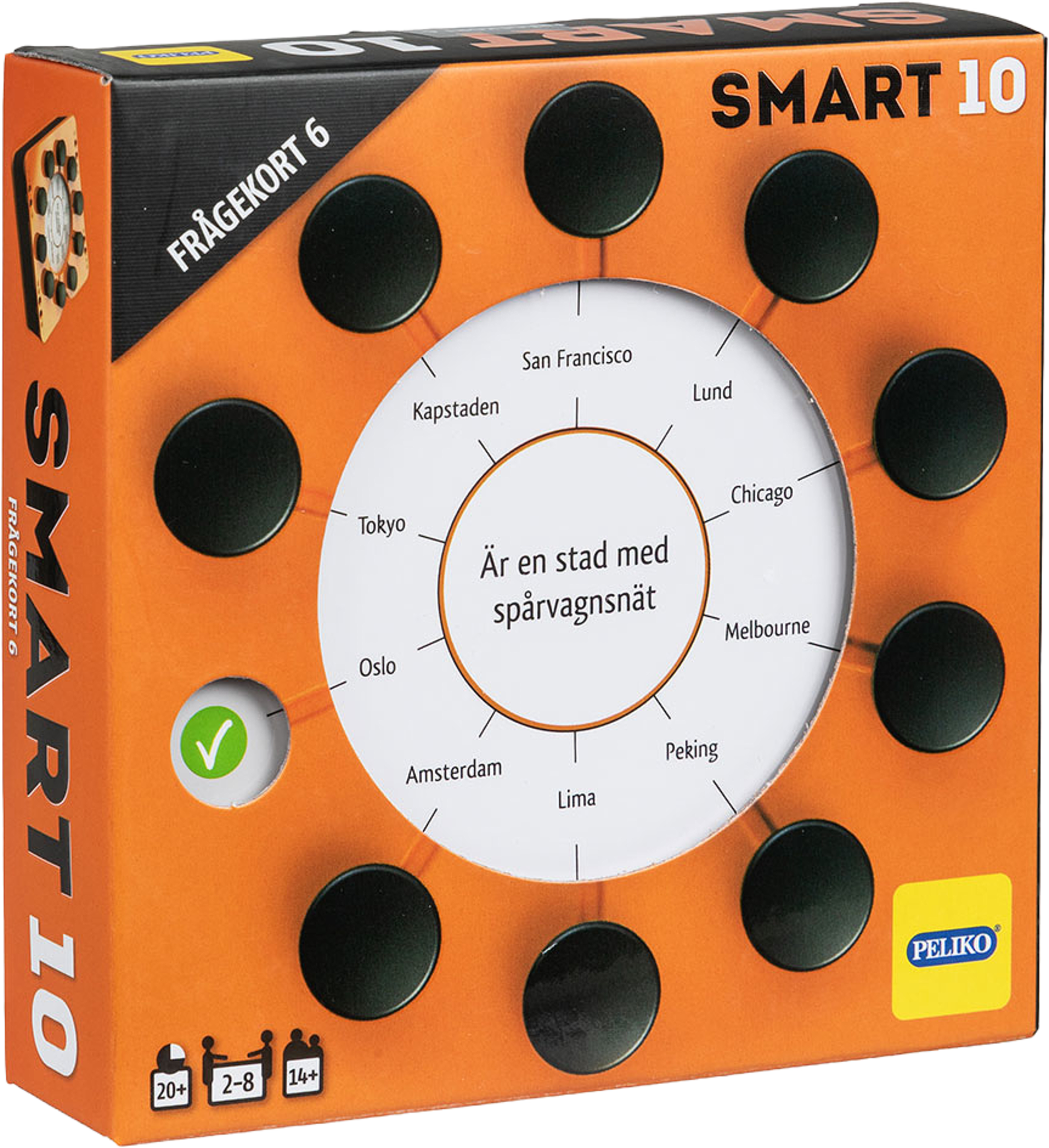 Smart 10 frågekort 6, 200 st, från Peliko, i färgen Multicolor. Klicka för att öppna bilden i stort format
