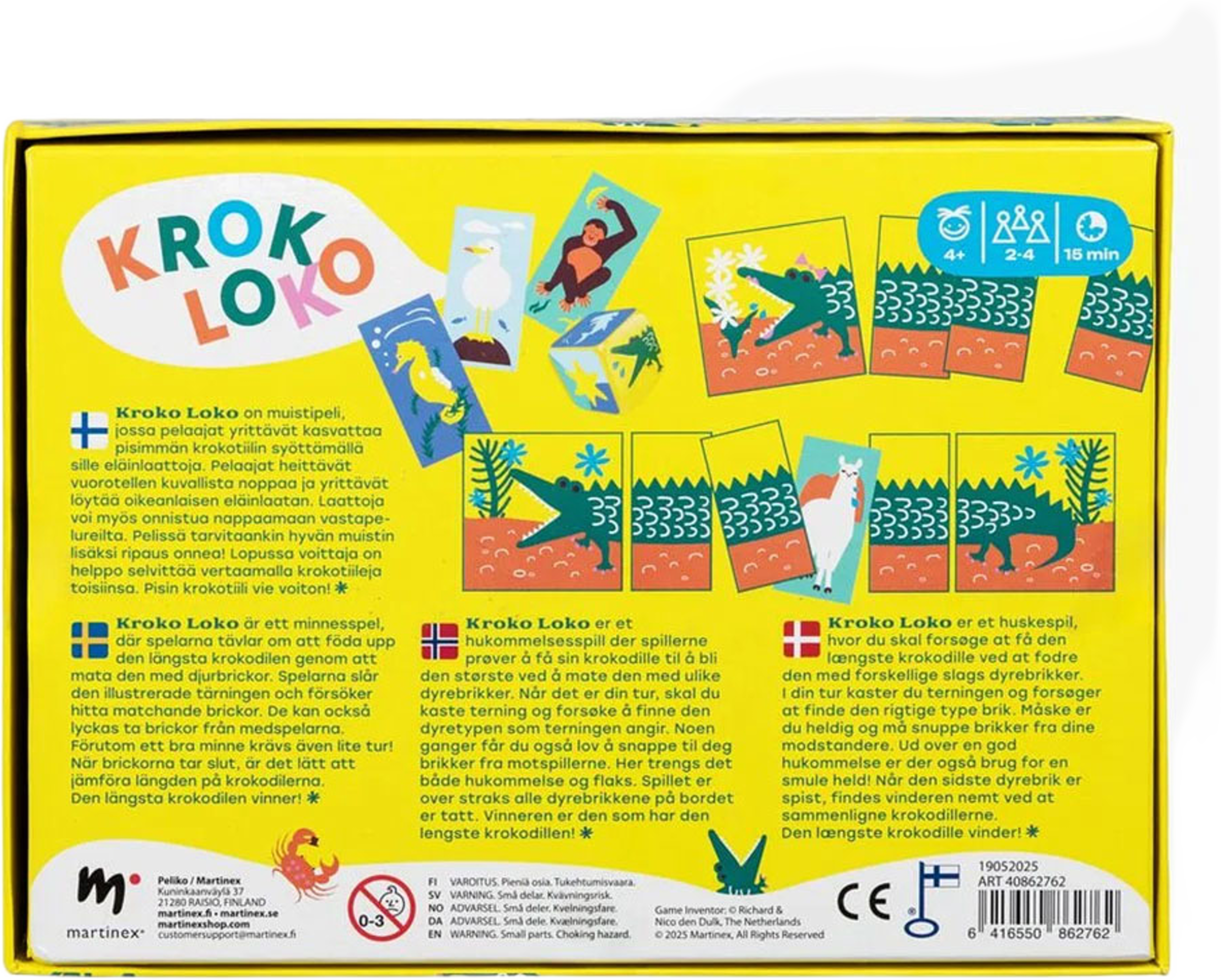 Spel Kroko Loko, från Peliko, i färgen Multicolor. Klicka för att öppna bilden i stort format