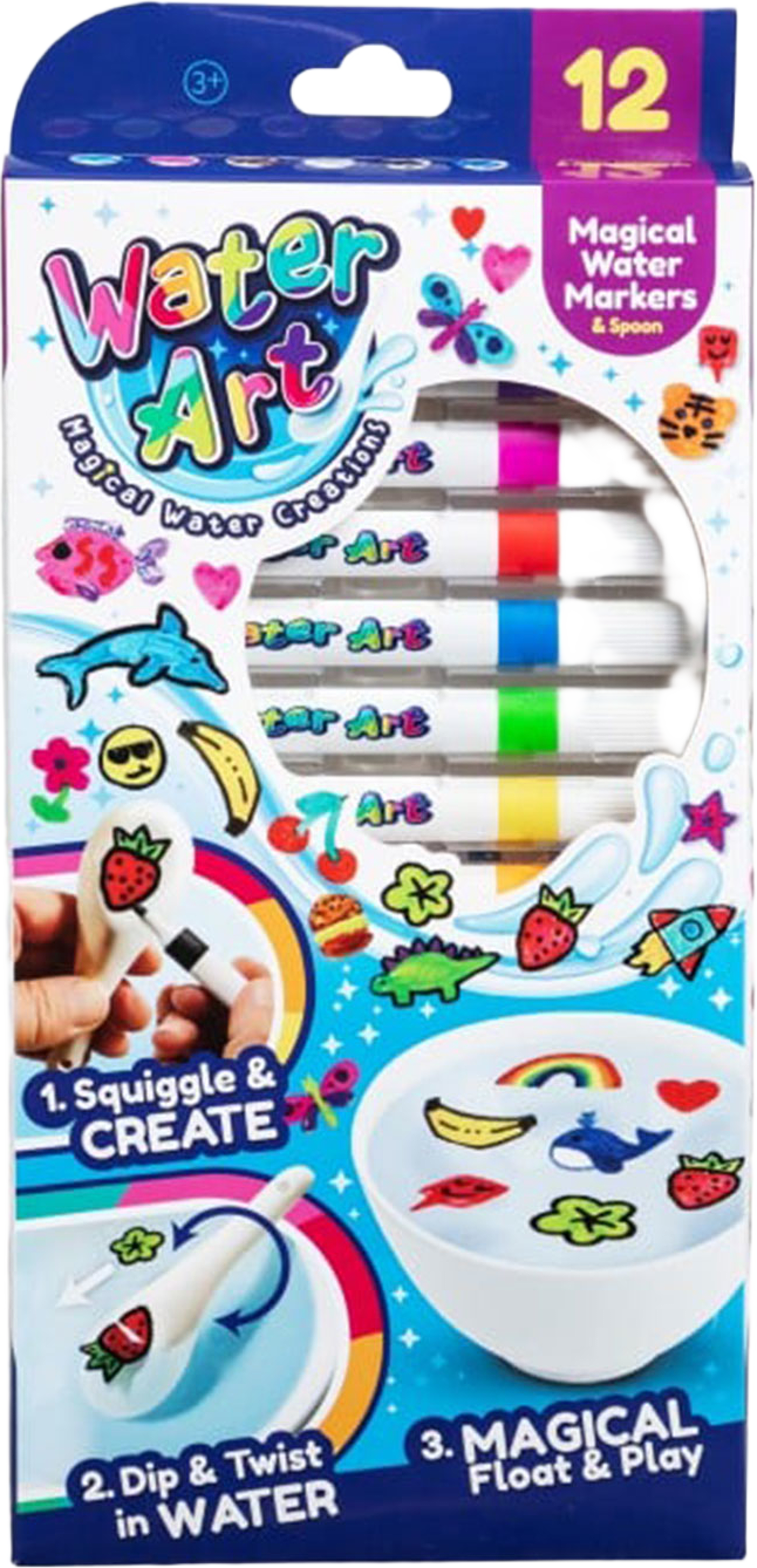 Vattenfiltpennor 12-pack, från Water Art, i färgen Multicolor. Klicka för att öppna bilden i stort format