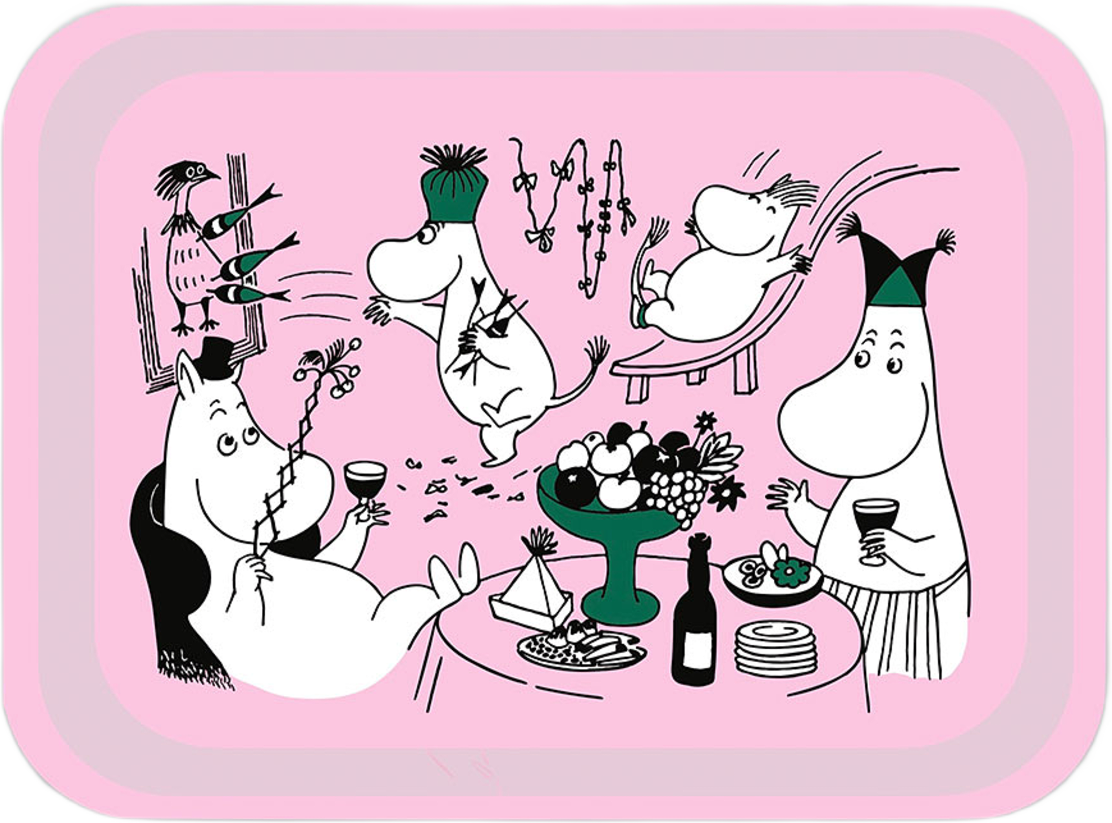 Mumin 80 år Fikabricka