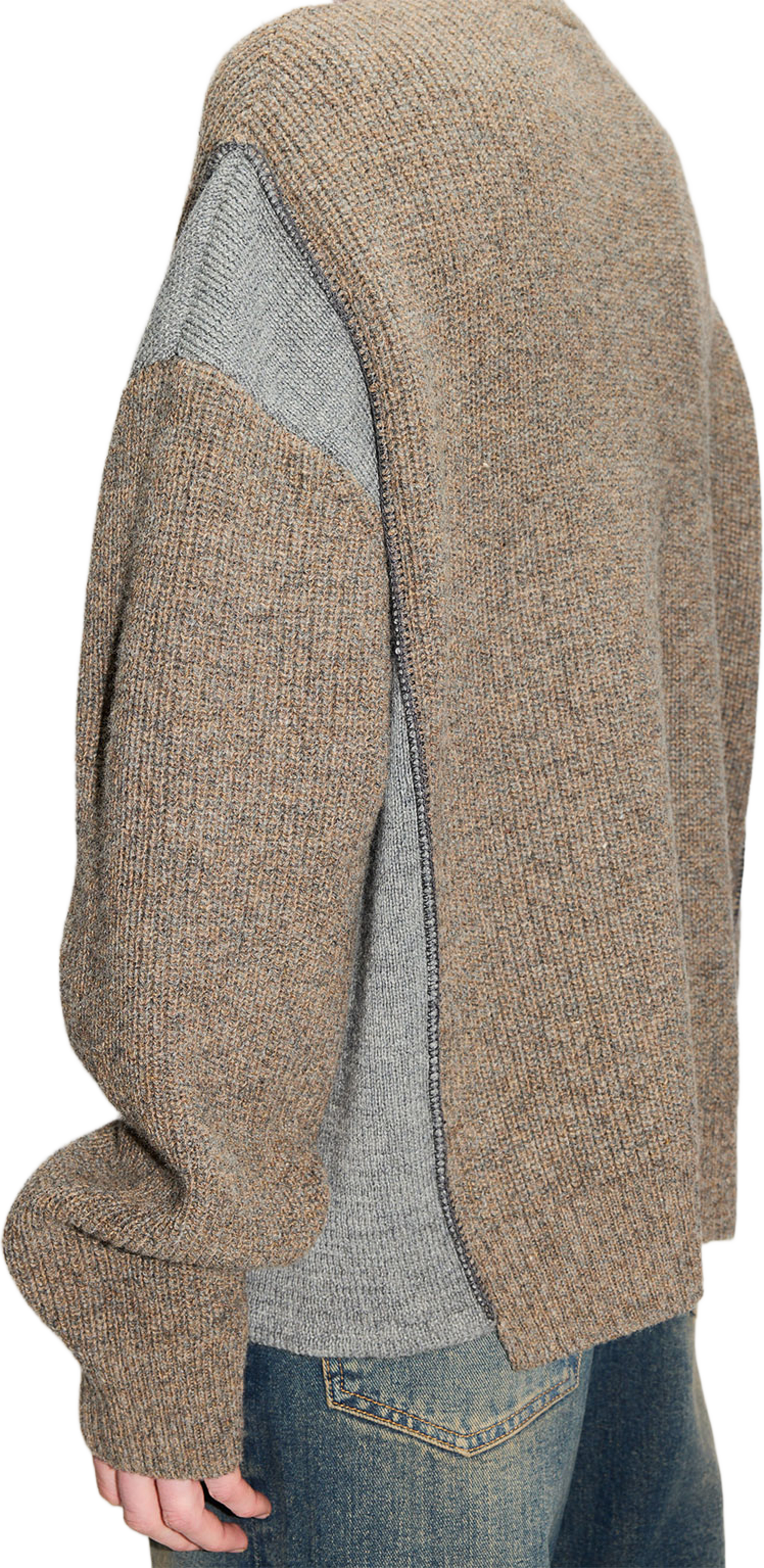 Patched Sweater