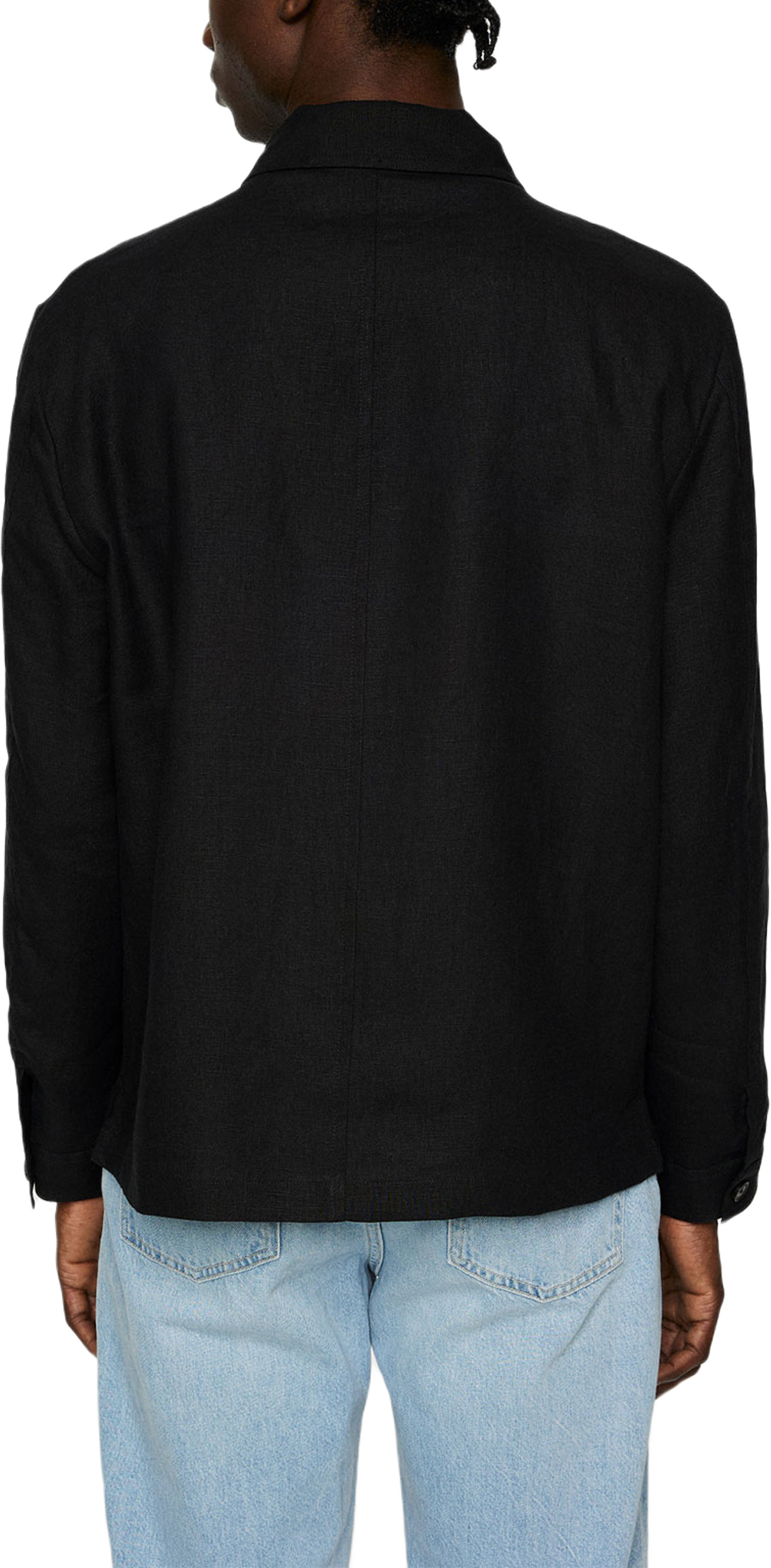 Julius Drape Linen Overshirt