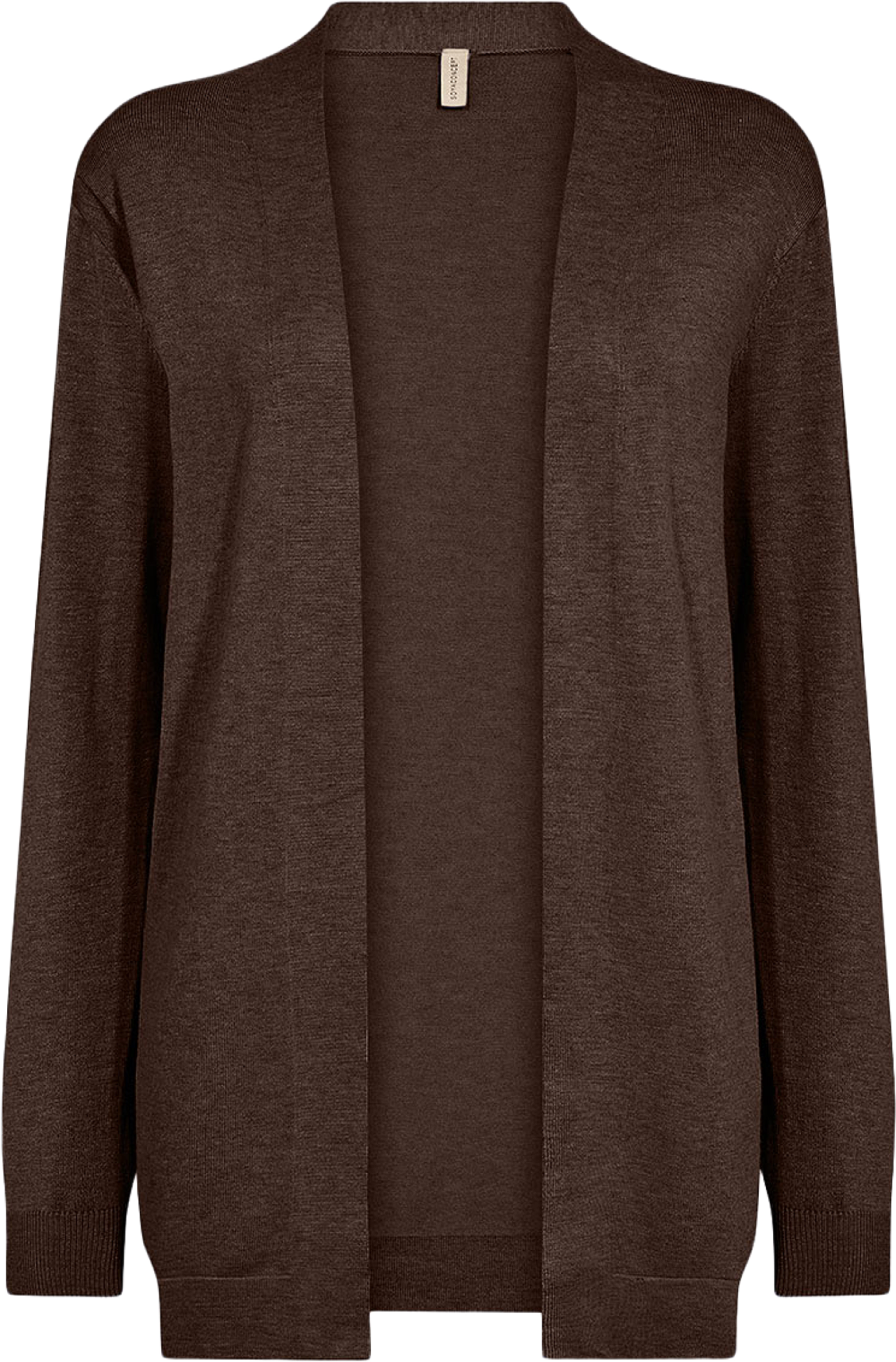 Sc-Dollie 759 Cardigan, från Soyaconcept, i färgen Hot Fudge Melange. Klicka för att öppna bilden i stort format