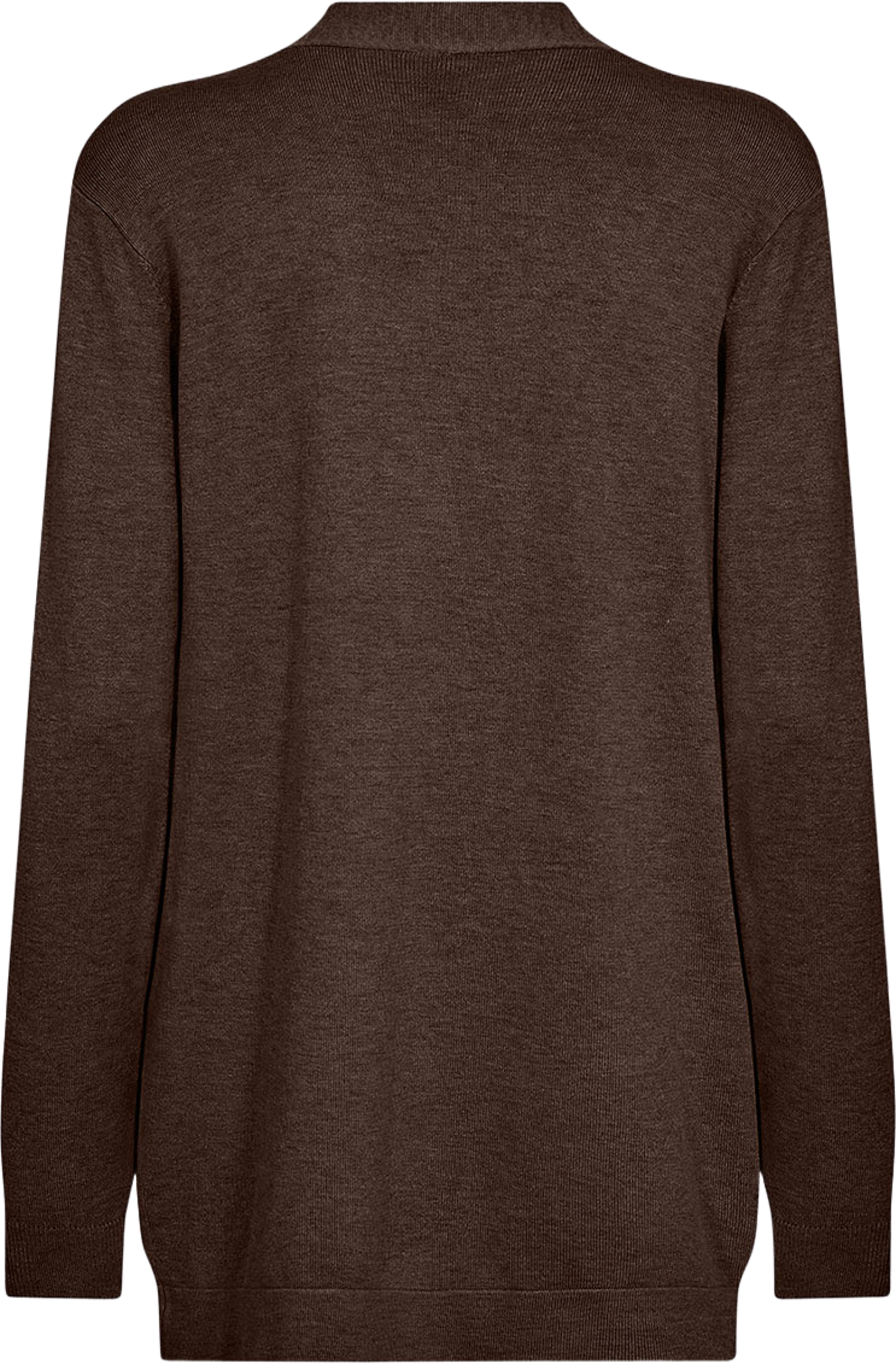 Sc-Dollie 759 Cardigan, från Soyaconcept, i färgen Hot Fudge Melange. Klicka för att öppna bilden i stort format