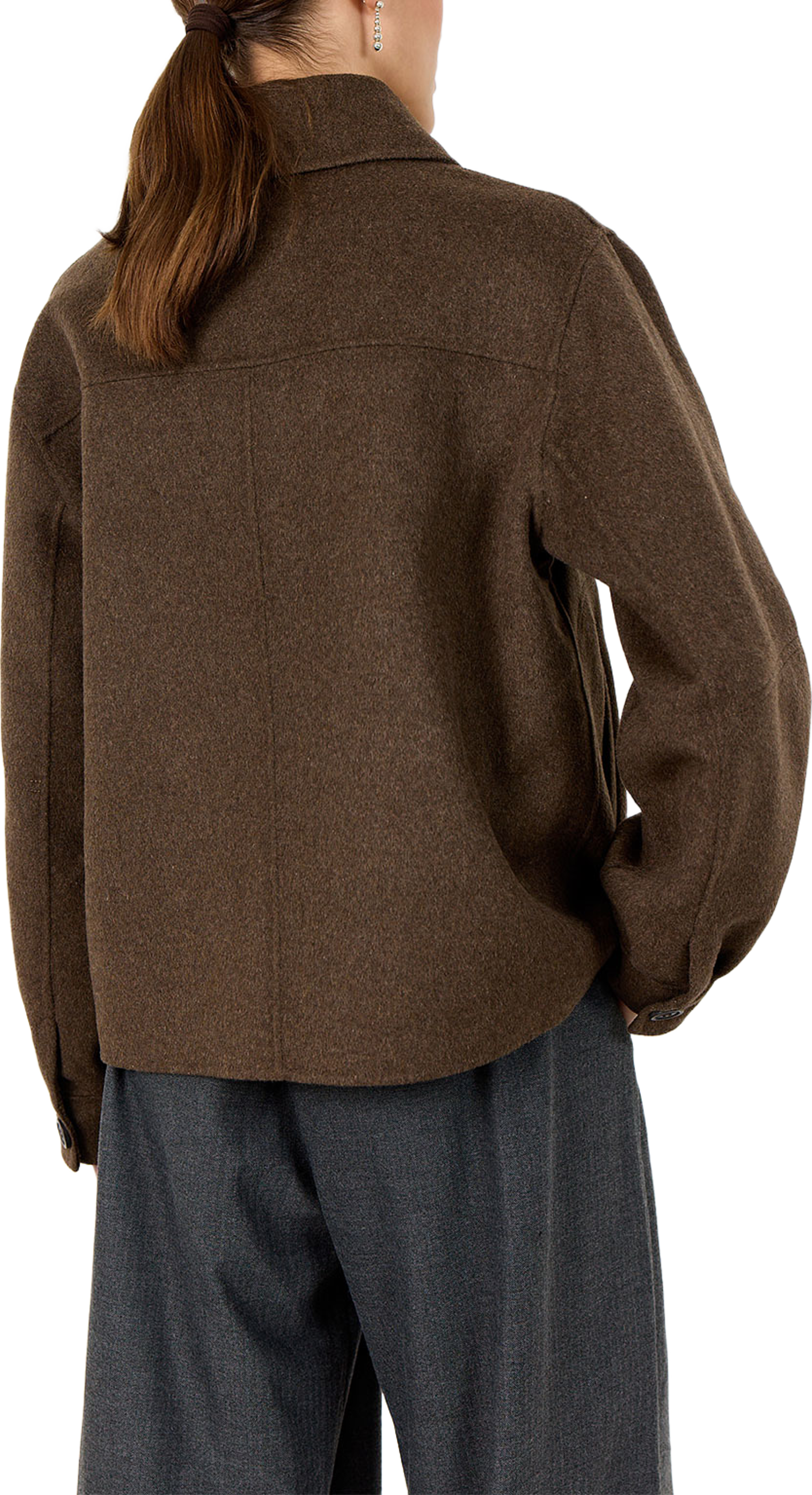 Lr-Owa 25 Jacket, från Leveté Room, i färgen Coffee Melange. Klicka för att öppna bilden i stort format