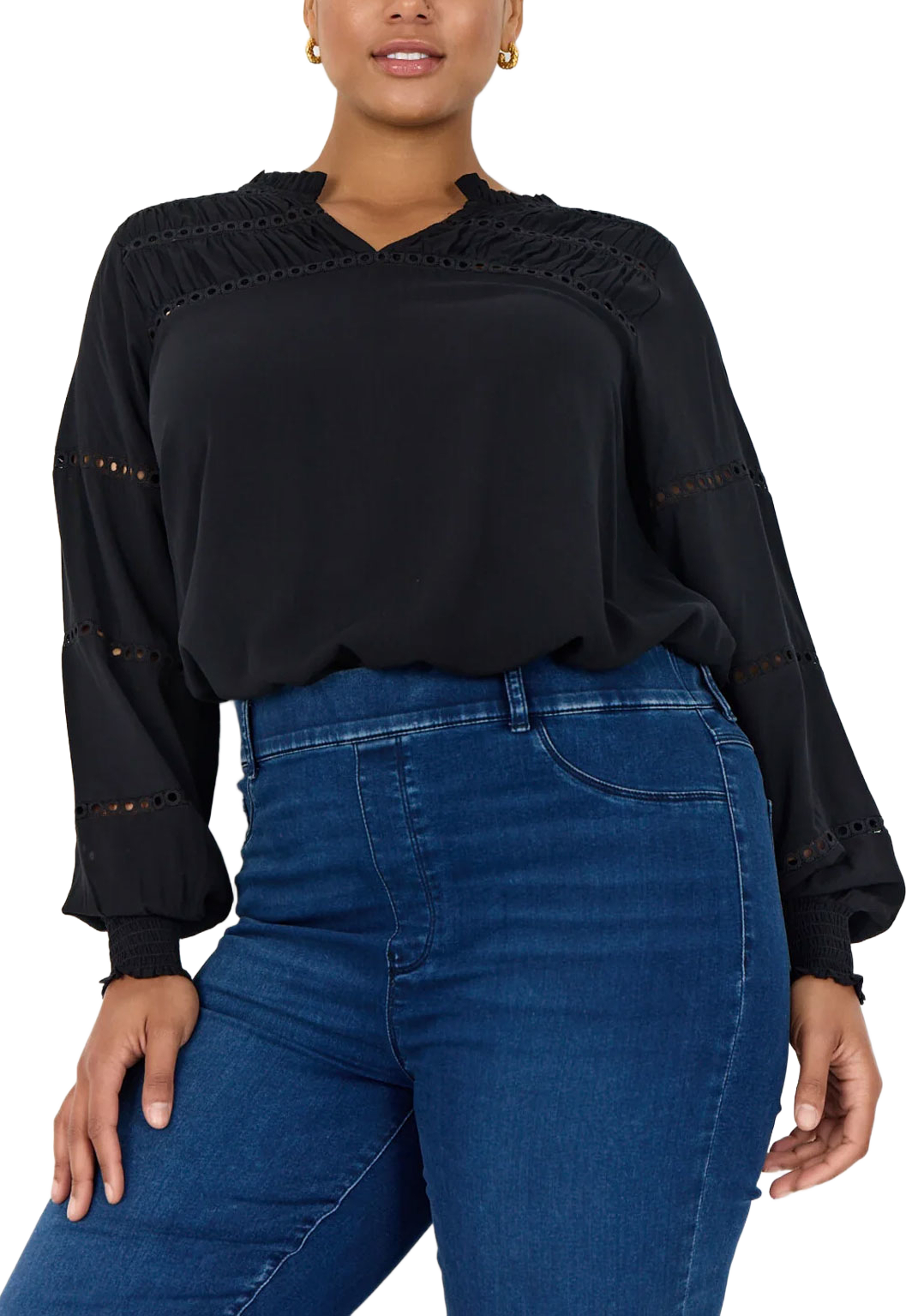 Wa-Sia 32 Blouse, från Wasabi Concept, i färgen Black. Klicka för att öppna bilden i stort format