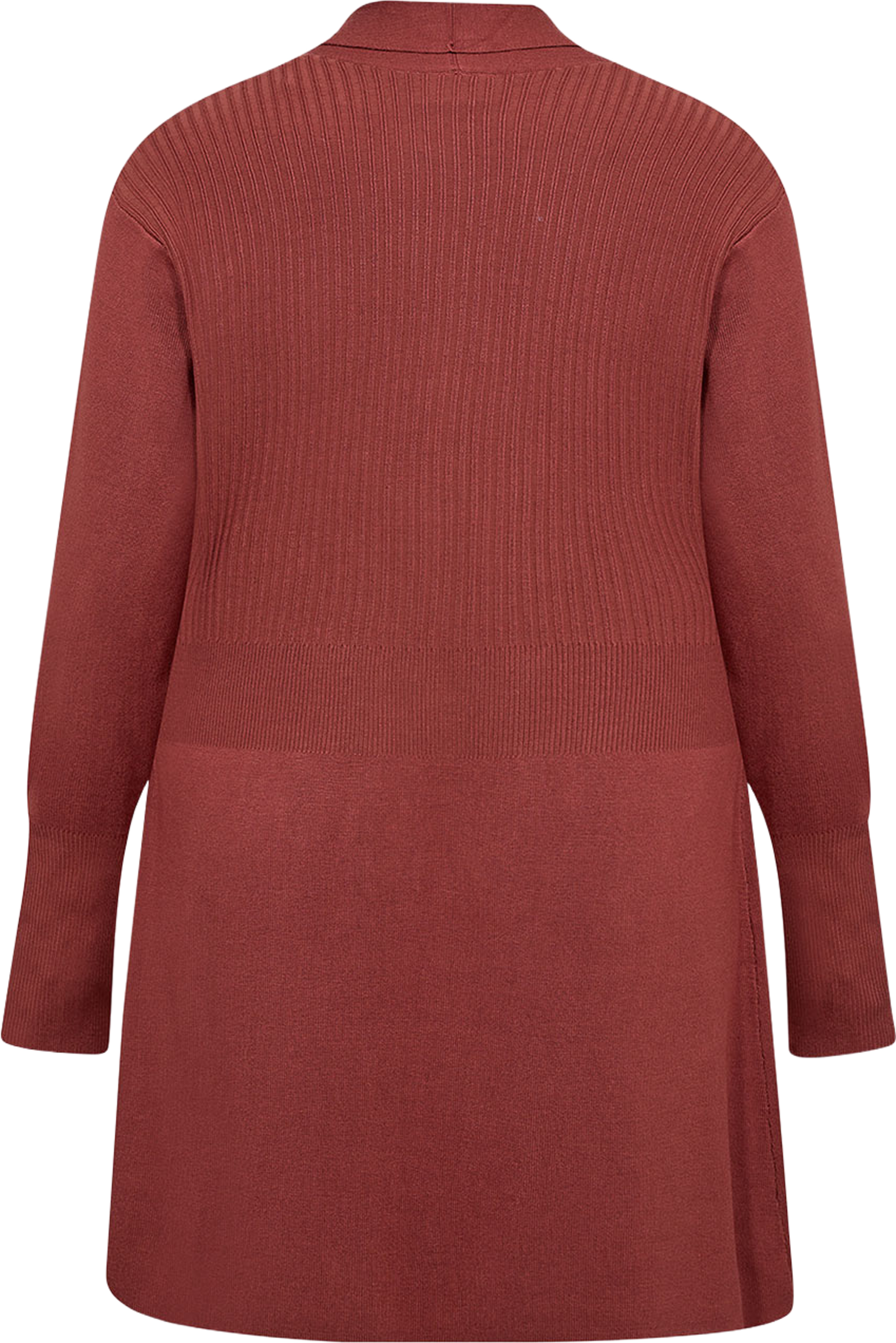 Wa-Samanda 2 Cardigan, från Wasabi Concept, i färgen Mineral Red. Klicka för att öppna bilden i stort format