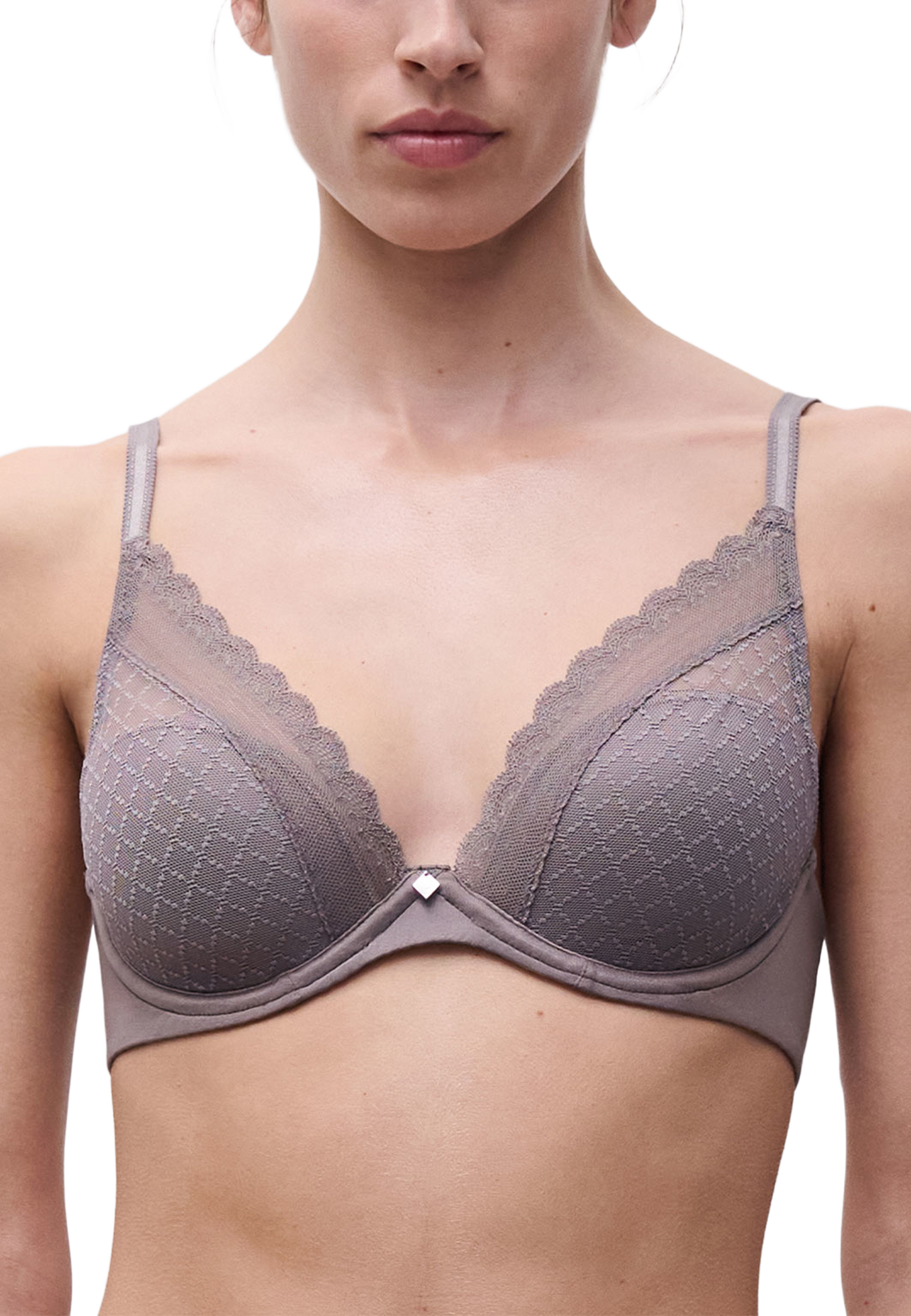 Norah Chic T-Shirt Bra Underwired, från Chantelle, i färgen Bronzed Taupe. Klicka för att öppna bilden i stort format
