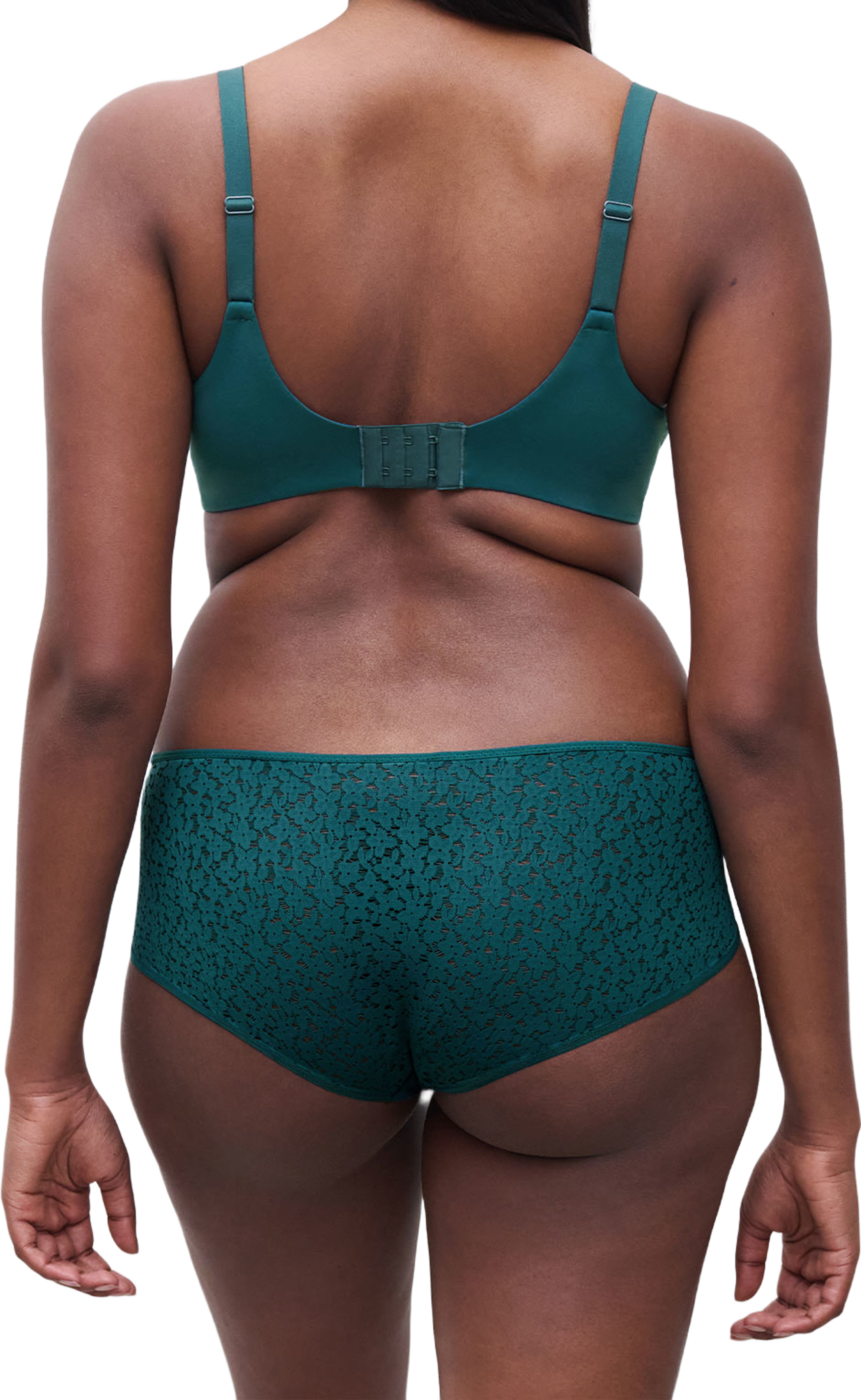 Norah Covering Molded Bra, från Chantelle, i färgen Oriental Green. Klicka för att öppna bilden i stort format