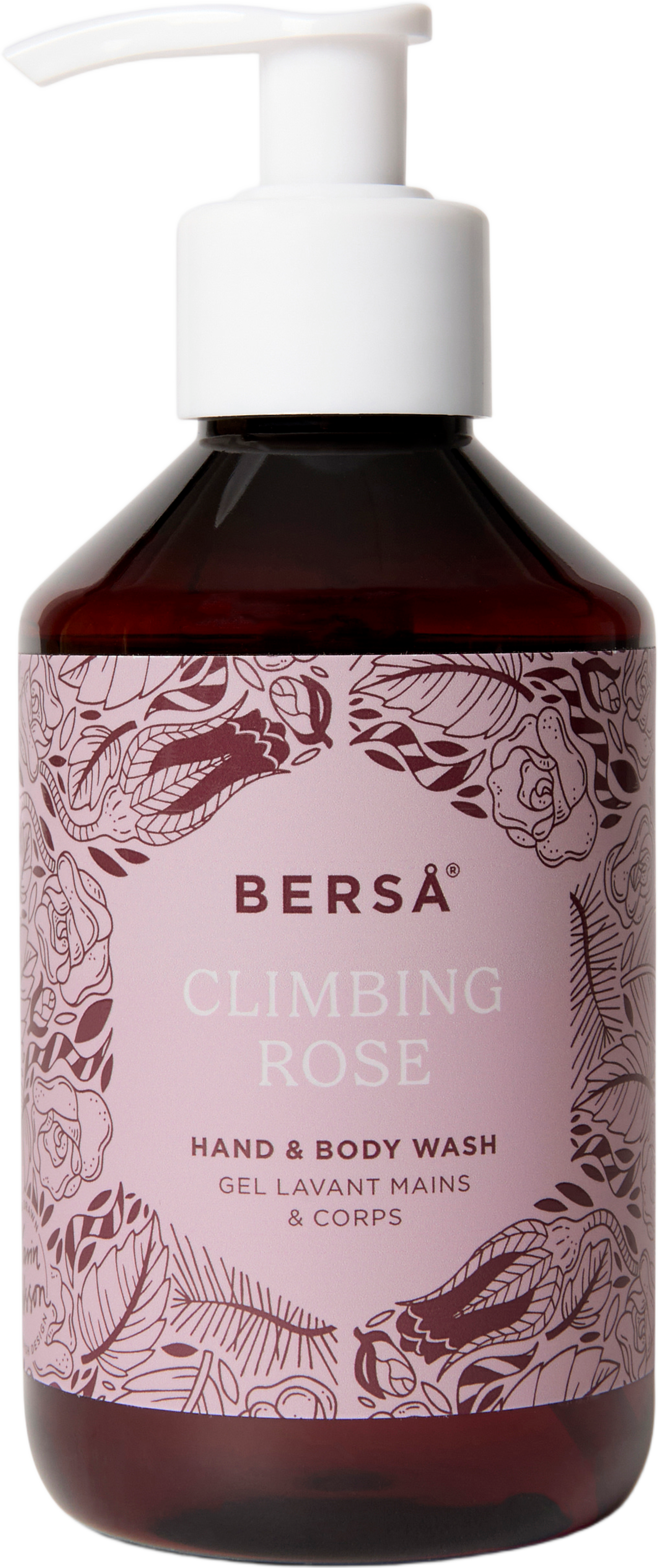 Hand & Body wash Climbing Rose, från Berså. Klicka för att öppna bilden i stort format