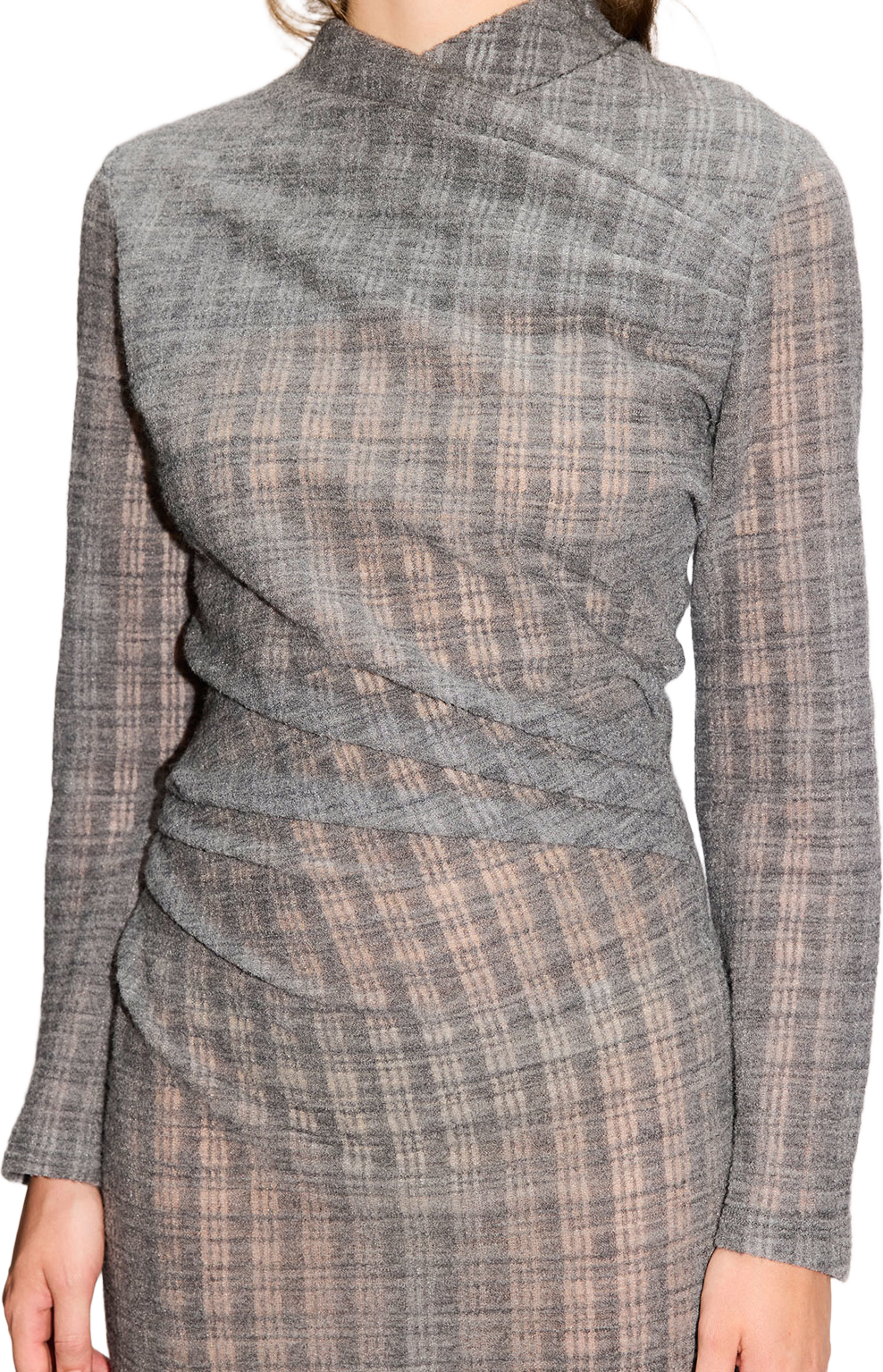 Nova dress Grey Check, från Hope, i färgen Grey Check. Klicka för att öppna bilden i stort format