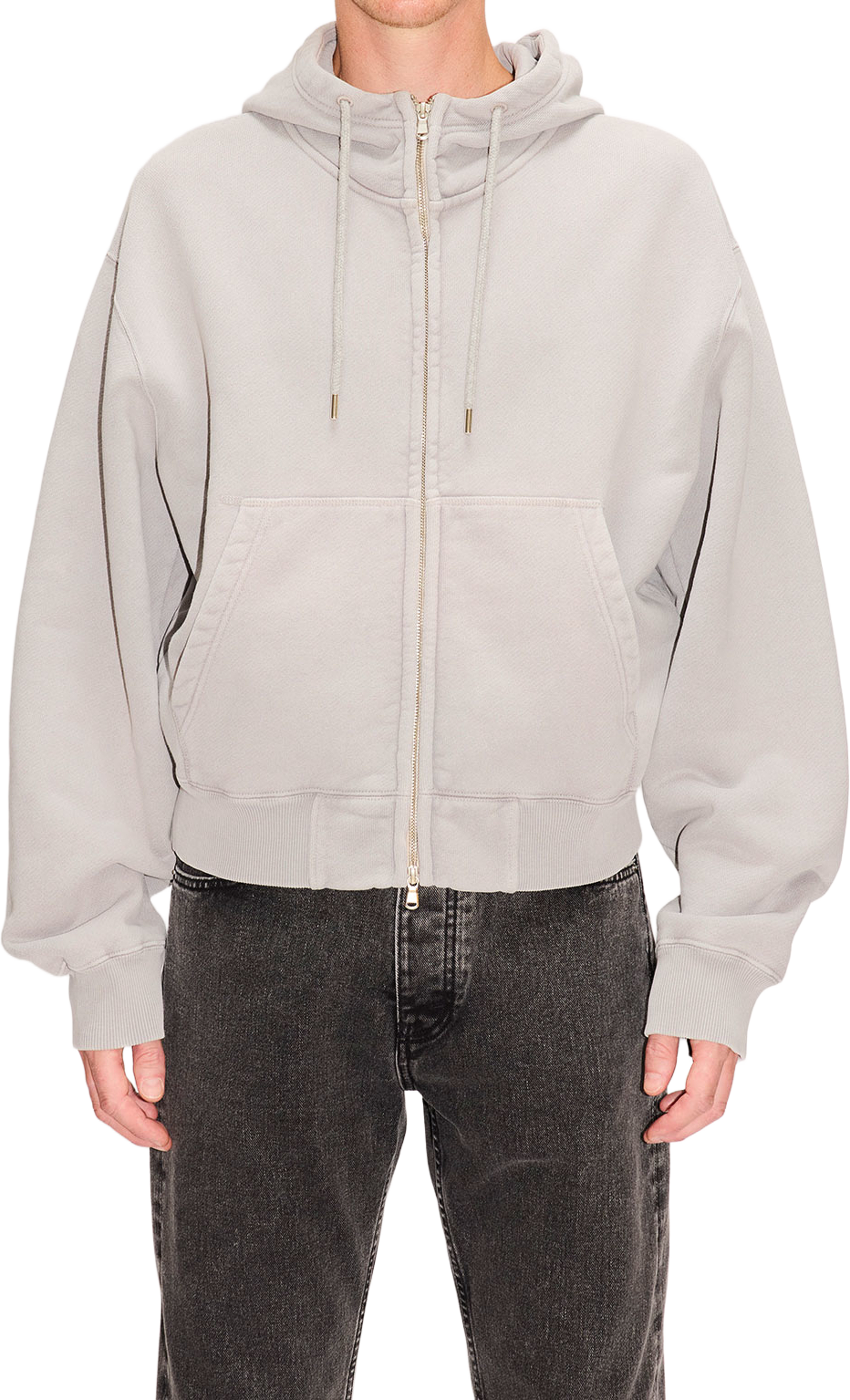 Bubble Zip Hoodie Dove Grey, från Hope, i färgen Dove Grey. Klicka för att öppna bilden i stort format
