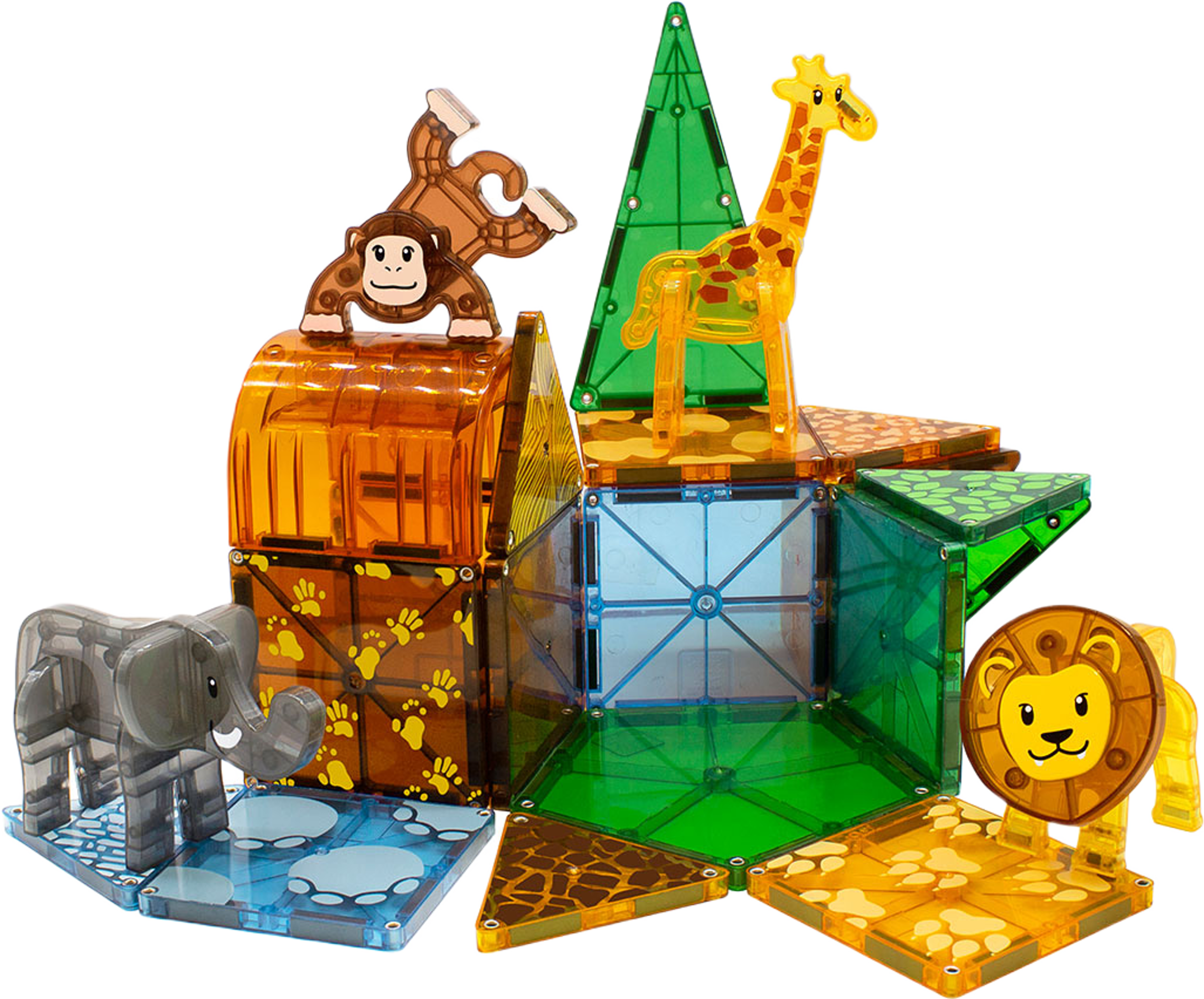 MAGNA-TILES® sats med safaridjur i 25 delar