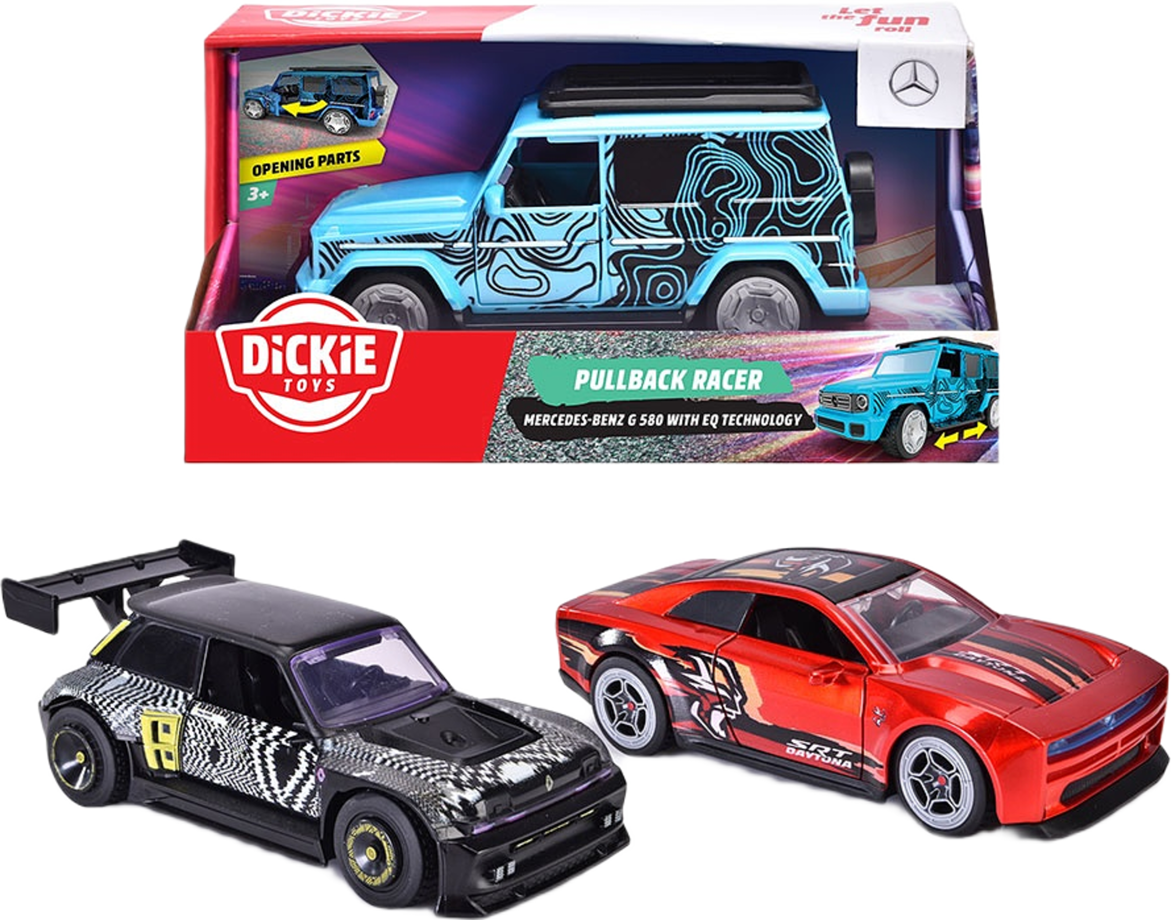 Dickie Toys Pullback Racer, från Dickie, i färgen Multicolore.