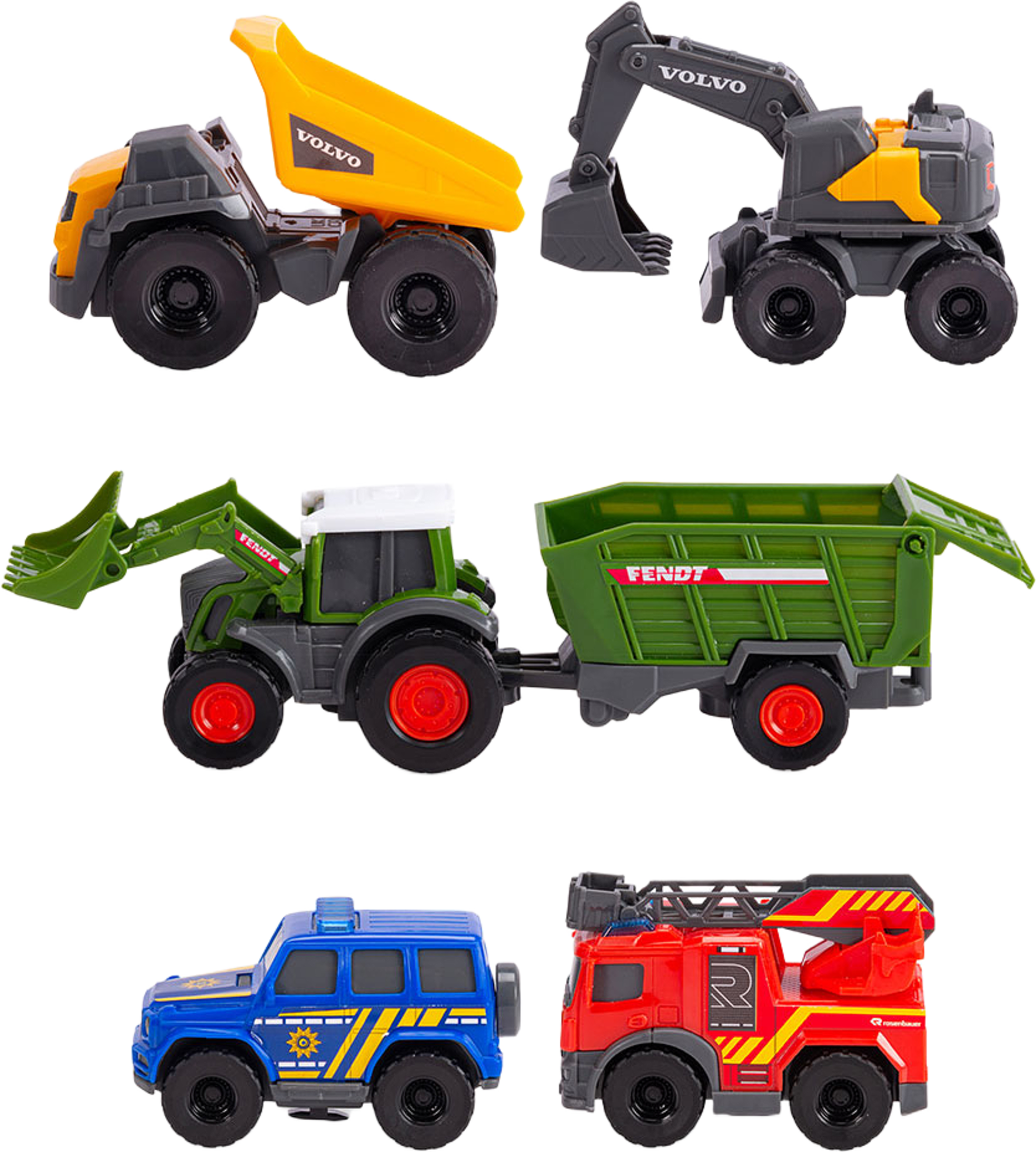 Dickie Toys Mini leksaksbilar 5-pack, från Dickie, i färgen Multicolore. Klicka för att öppna bilden i stort format