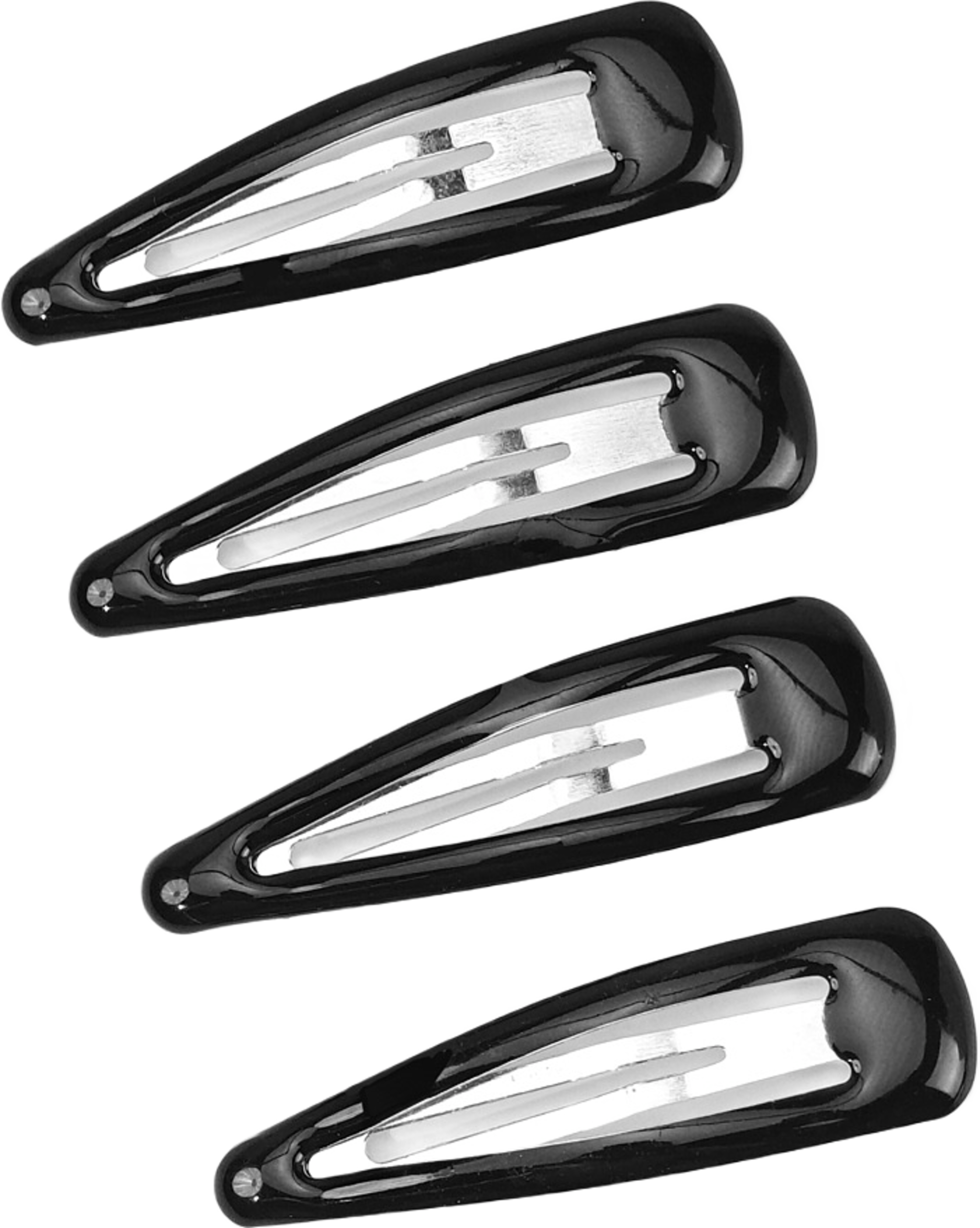 Hårspännen, 4-pack, från Å BEAUTY, i färgen Black. Klicka för att öppna bilden i stort format