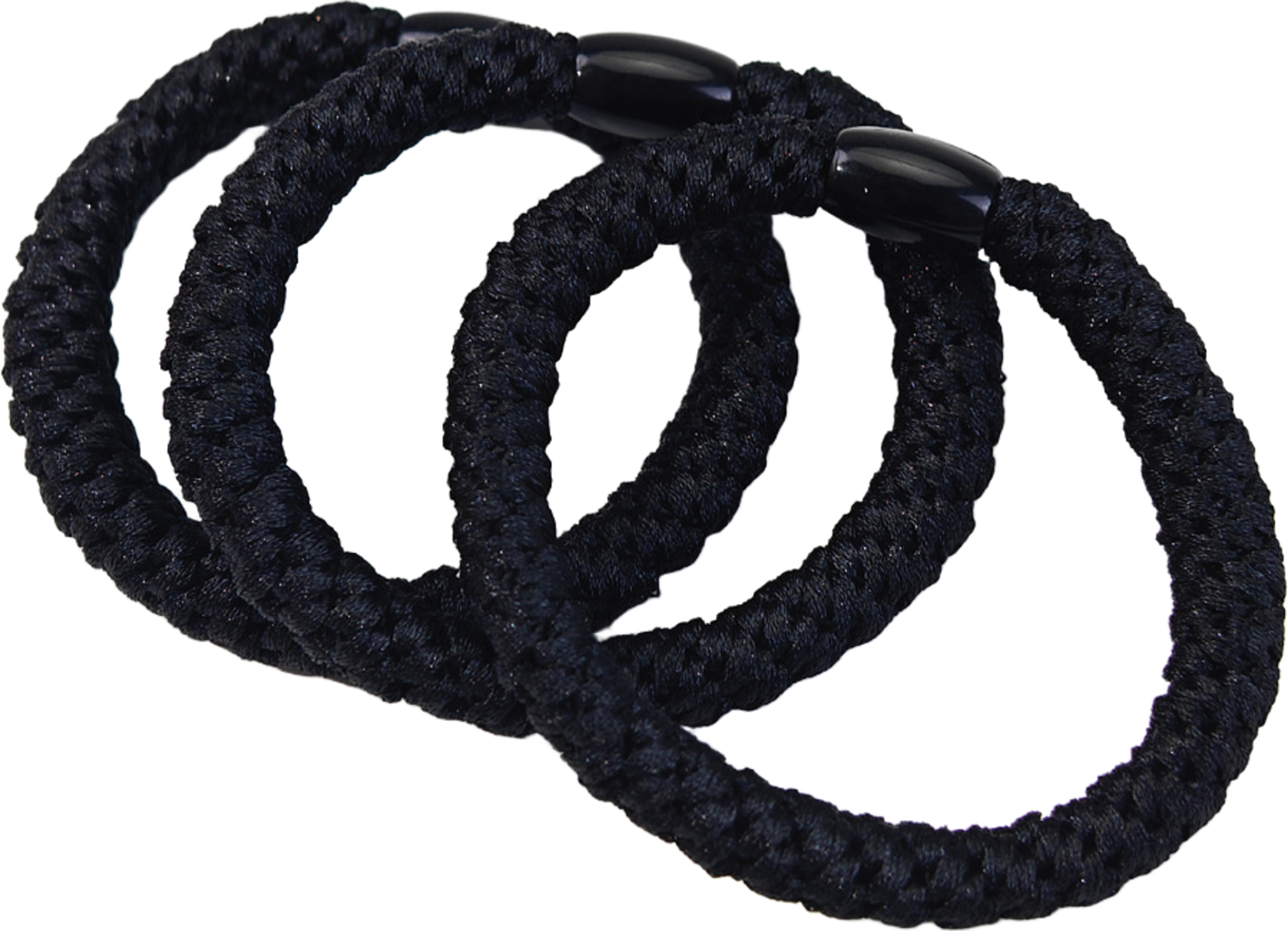 Hårsnodd, 3-pack, från Å BEAUTY, i färgen Black. Klicka för att öppna bilden i stort format