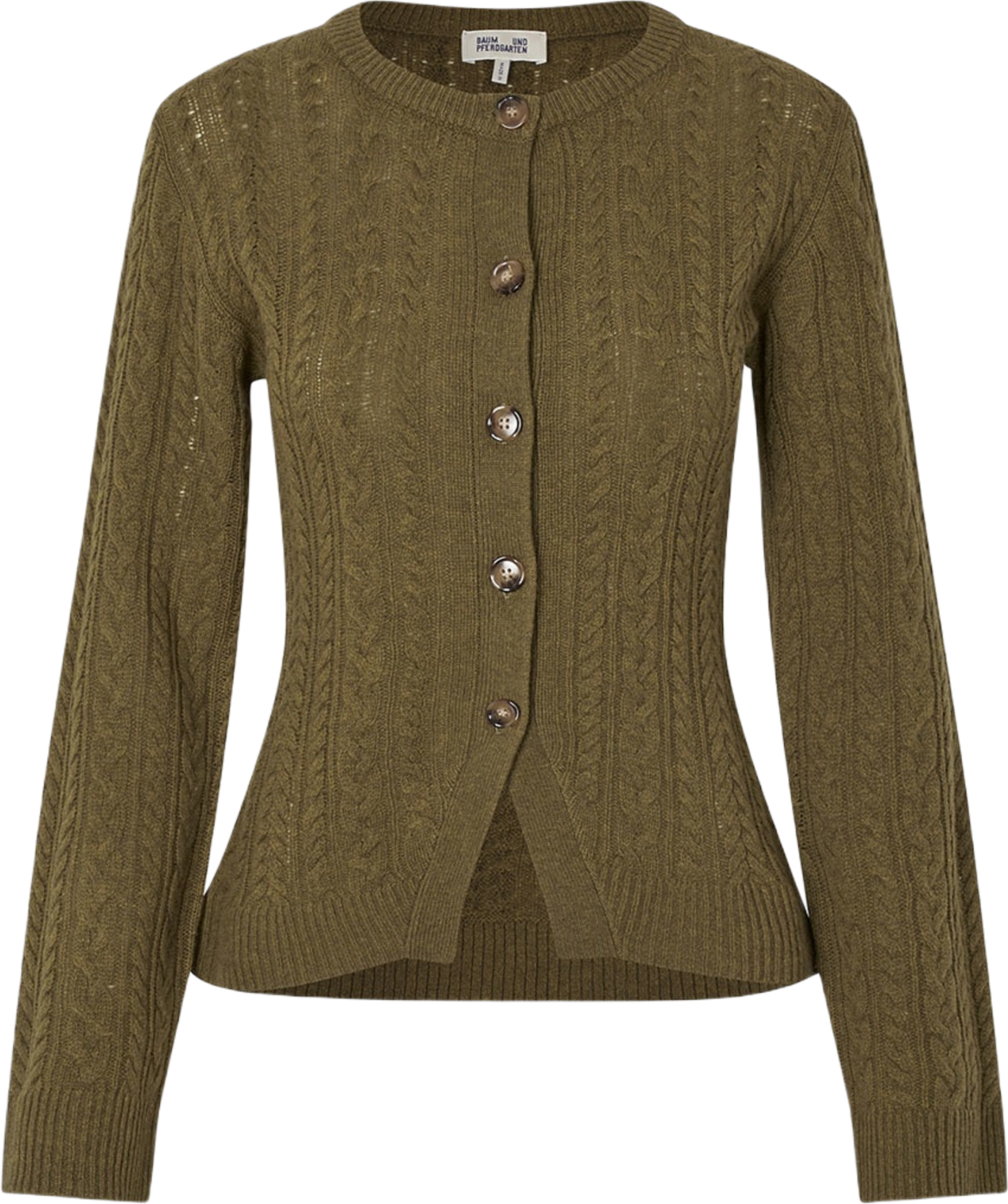 CLARAH Knit cardigan, från Baum und Pferdgarten, i färgen Ivy Green.