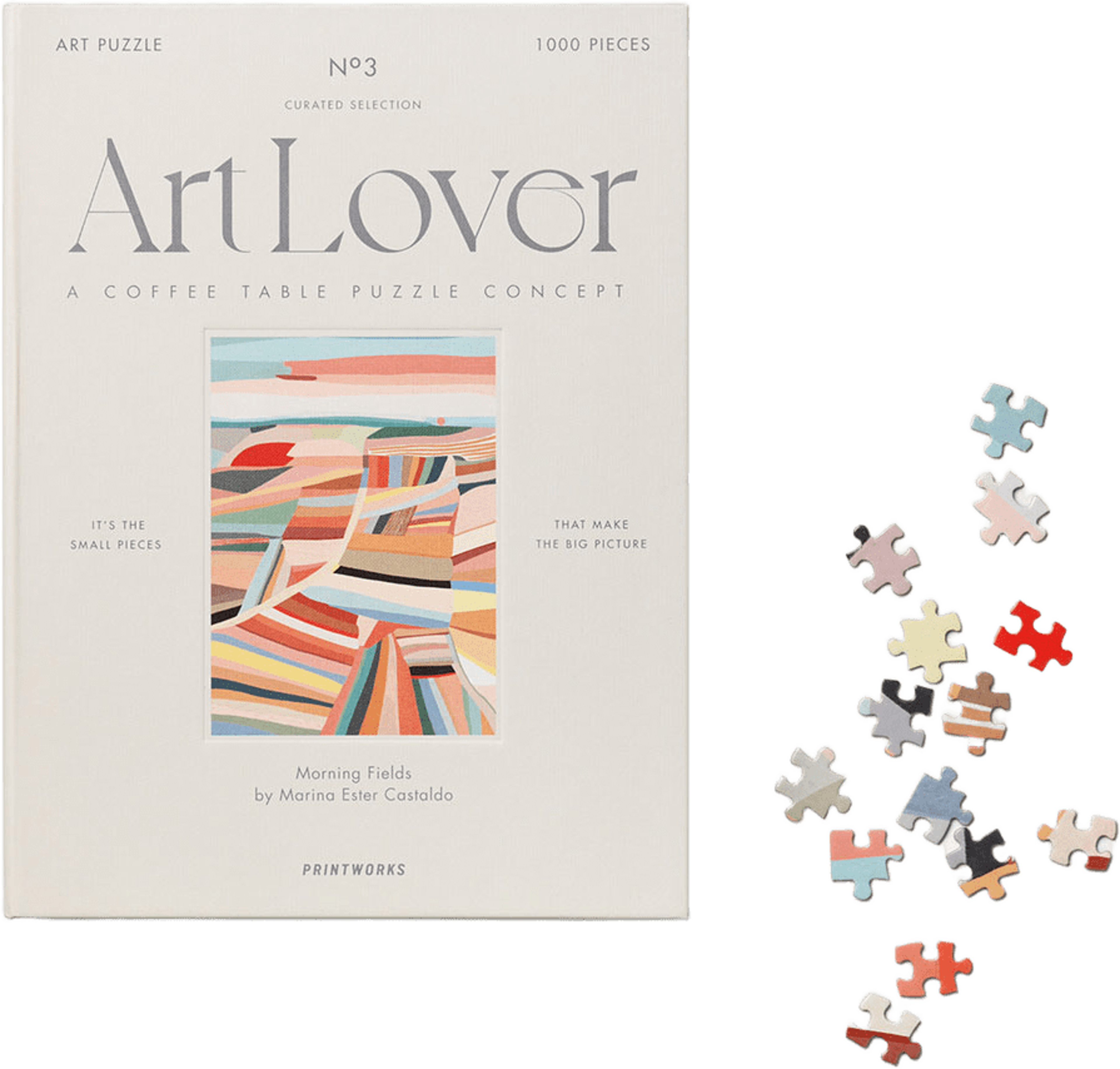 Art Lover Book Puzzle - Morning Fields, 1000 pcs